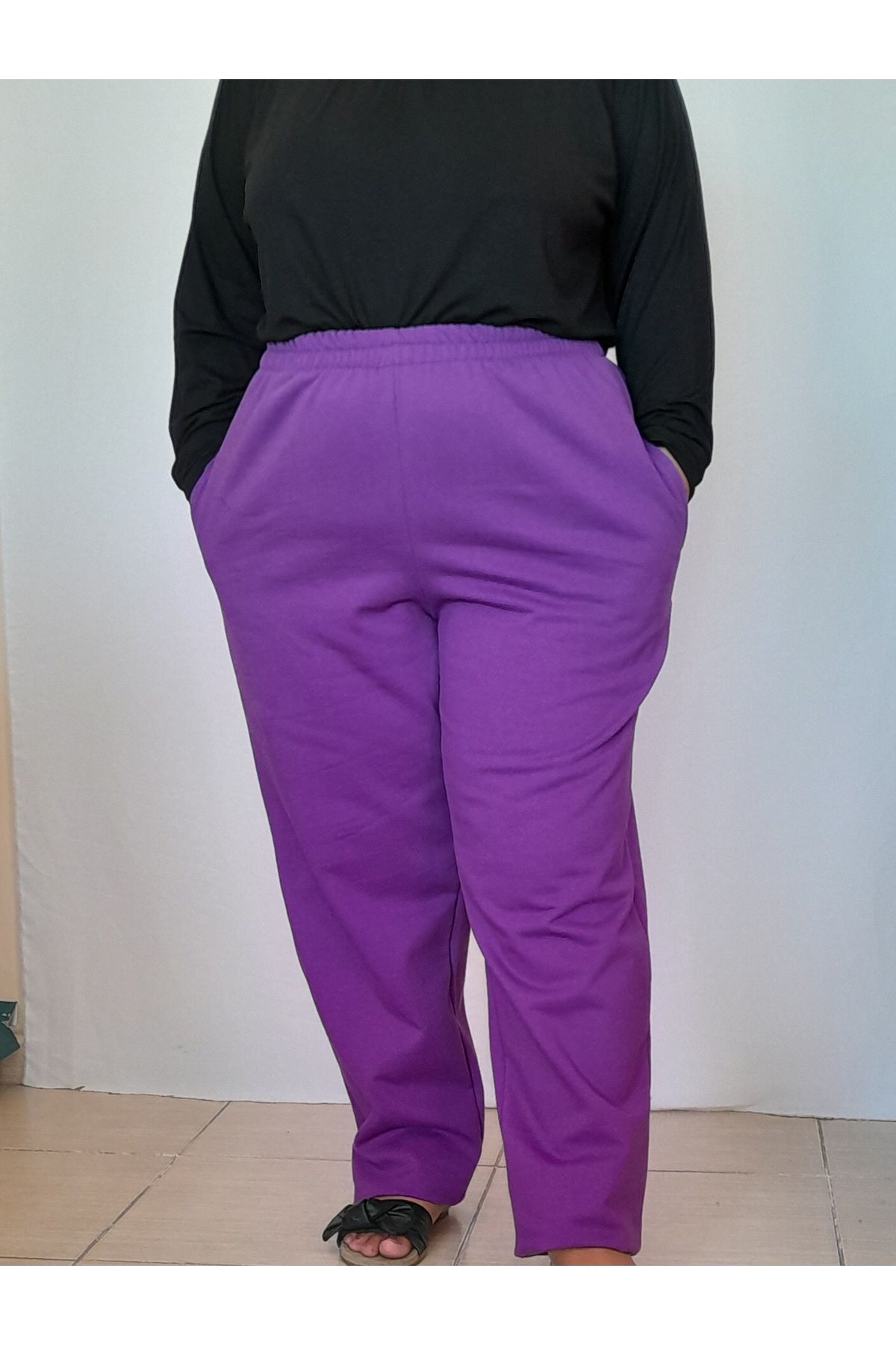 Mertcan Butik-3-thread Raster Winter Sweatpants with Elastic Waist 3