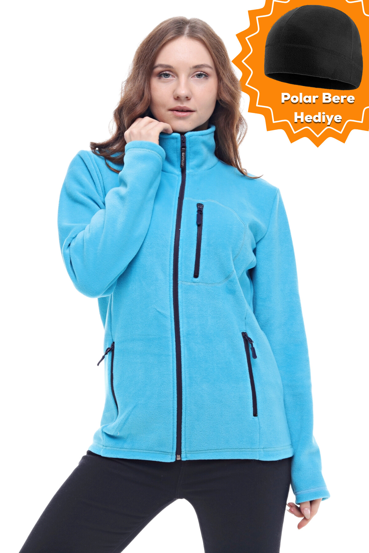 GHASSY CO. Ghassyco. Kadın Tam Fermuarlı Polar Ceket