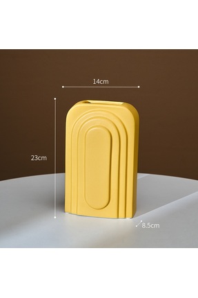 MUGO DECOR DAİRESEL DESENLİ ŞIK VAZO