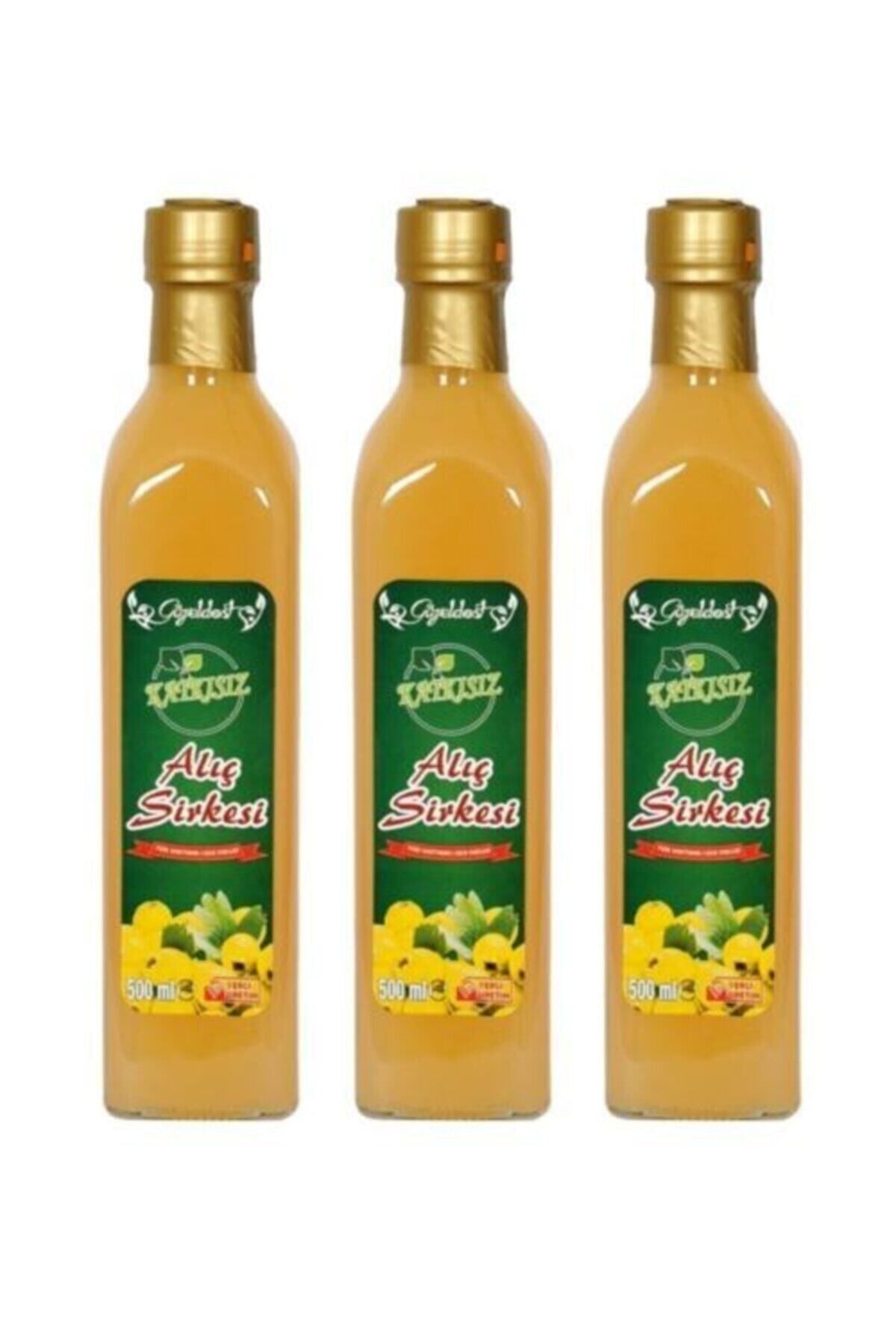 Güzeldost Alıç Sirkesi 3x500 ml - %100 Katkısız Doğal | Geleneksel Ev Yapımı