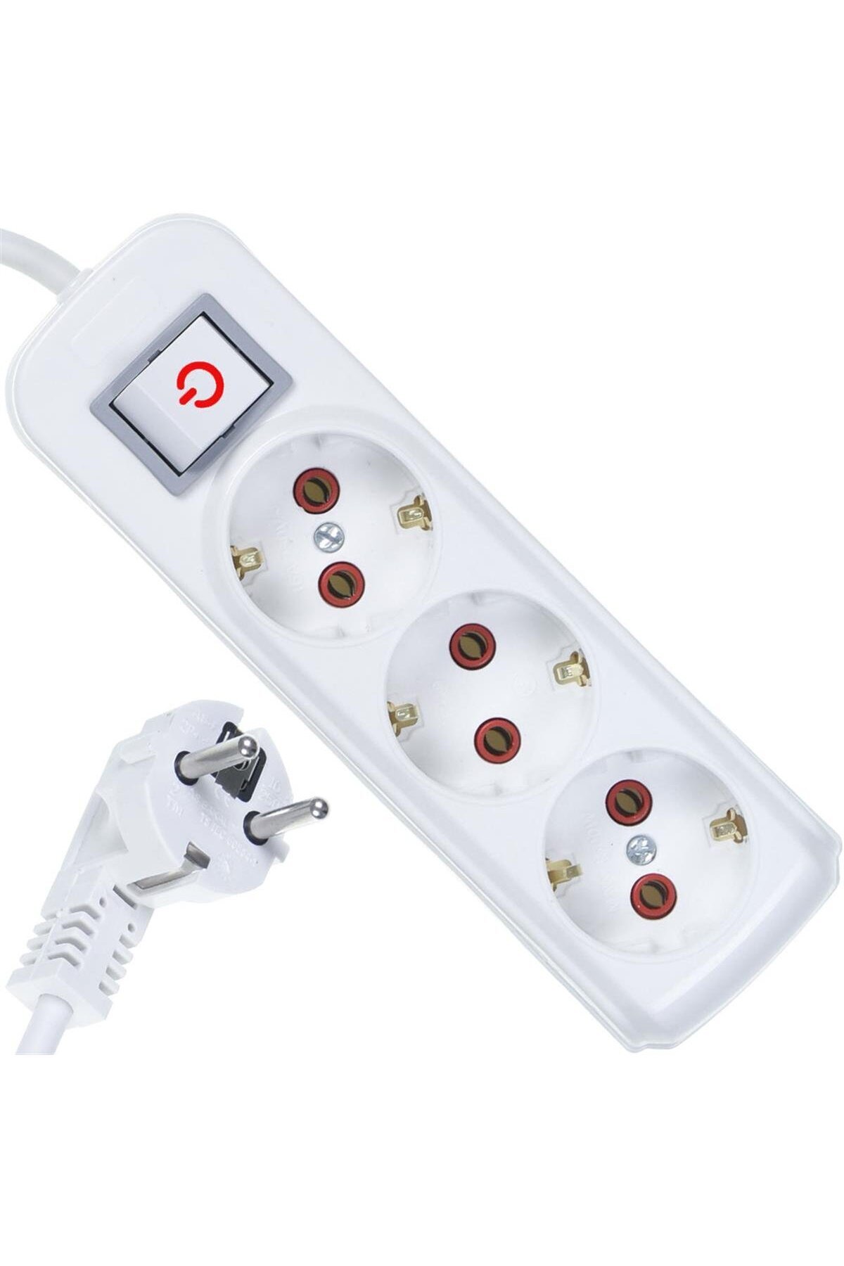 EKO ÜÇLÜ GRUP PRİZ TOPRAKLI ANAHTARLI 5MT EKO GRUP-3005