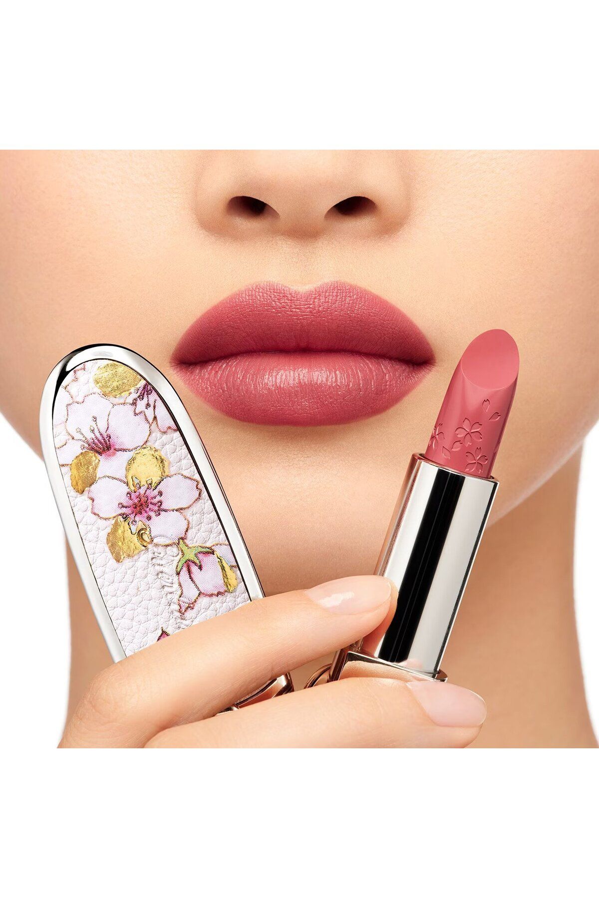 Rouge G Collector Cherry Blossom Satin - رژ لب ساتن شکوفه گیلاس 3.5 گرم Guerlain