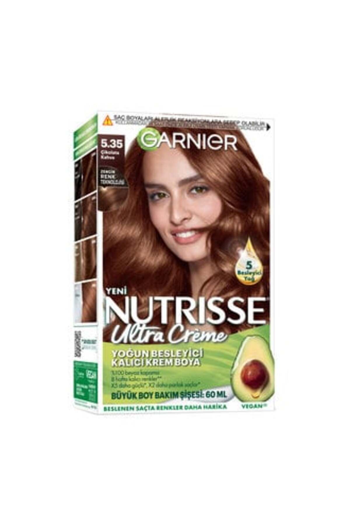 Garnier رنگ مو ناتریس الترا 5.35 شکلات قهوه (۱ عدد)