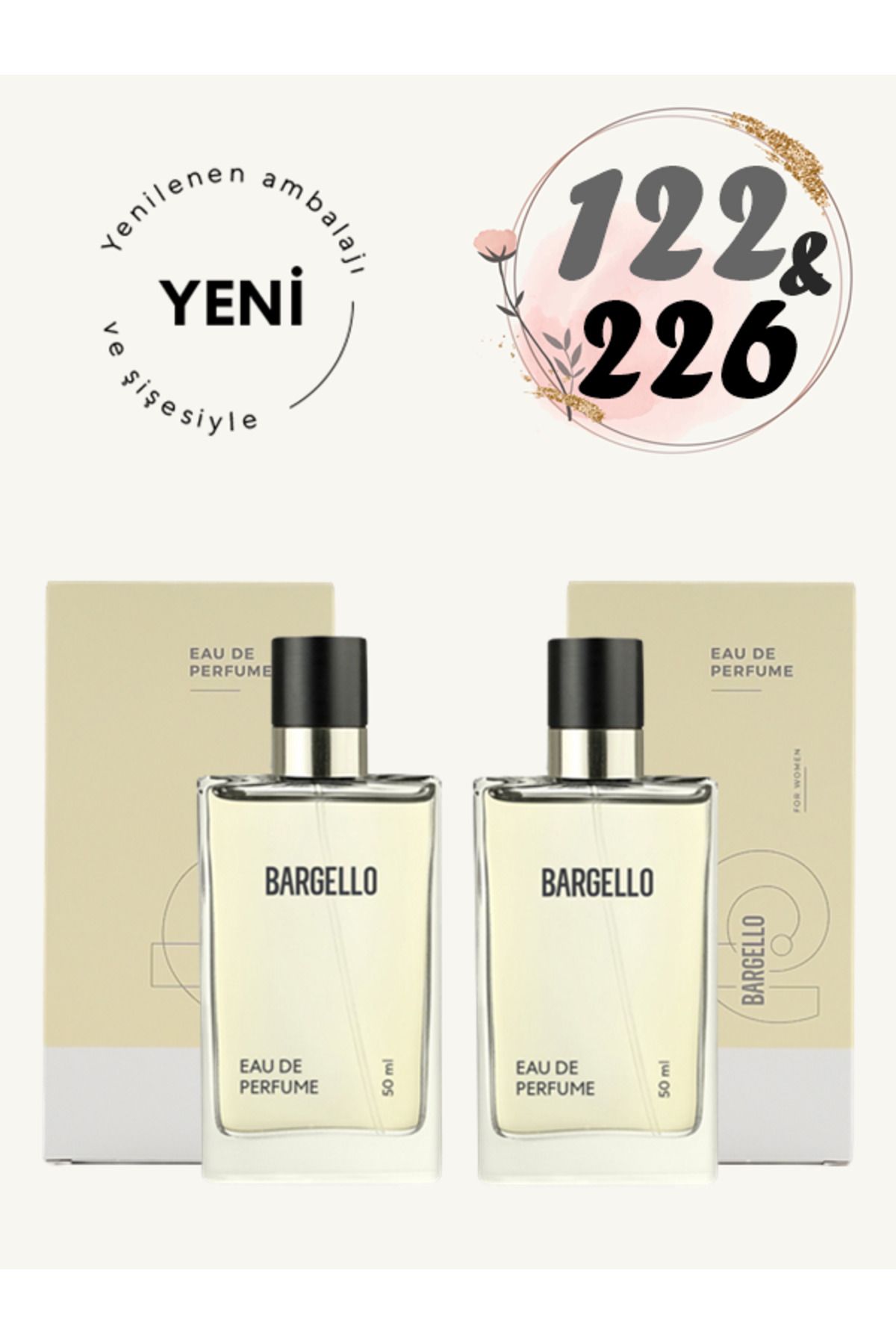 ست عطر زنانه 122 Oriental 226 Oriental 50 ml Edp Bargello