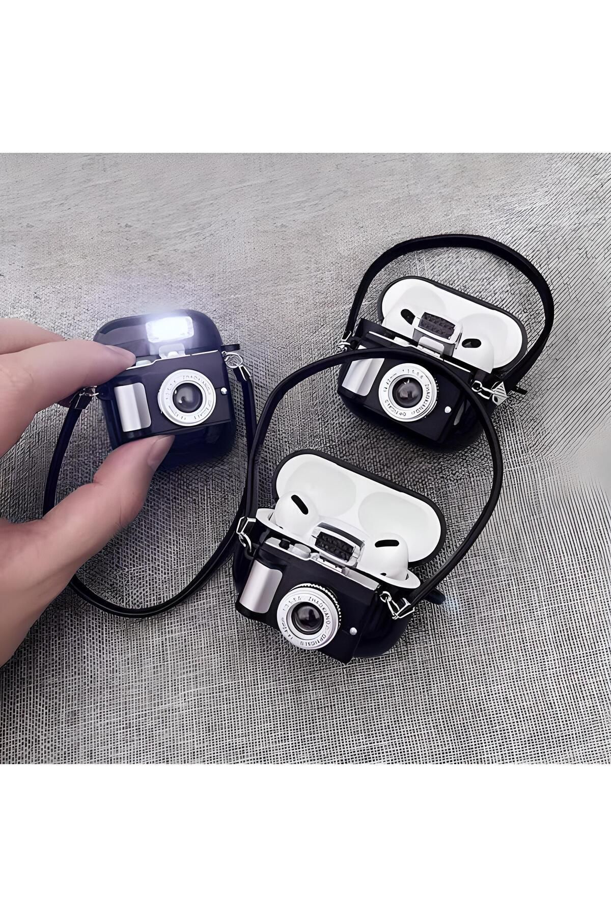 Candyshop-Airpods 1 and 2 Compatible Case Camera Appearance Case Luminous Case 3