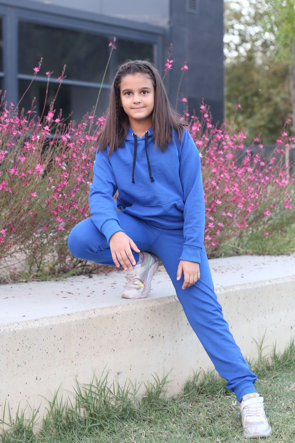 Girls clearance blue tracksuit