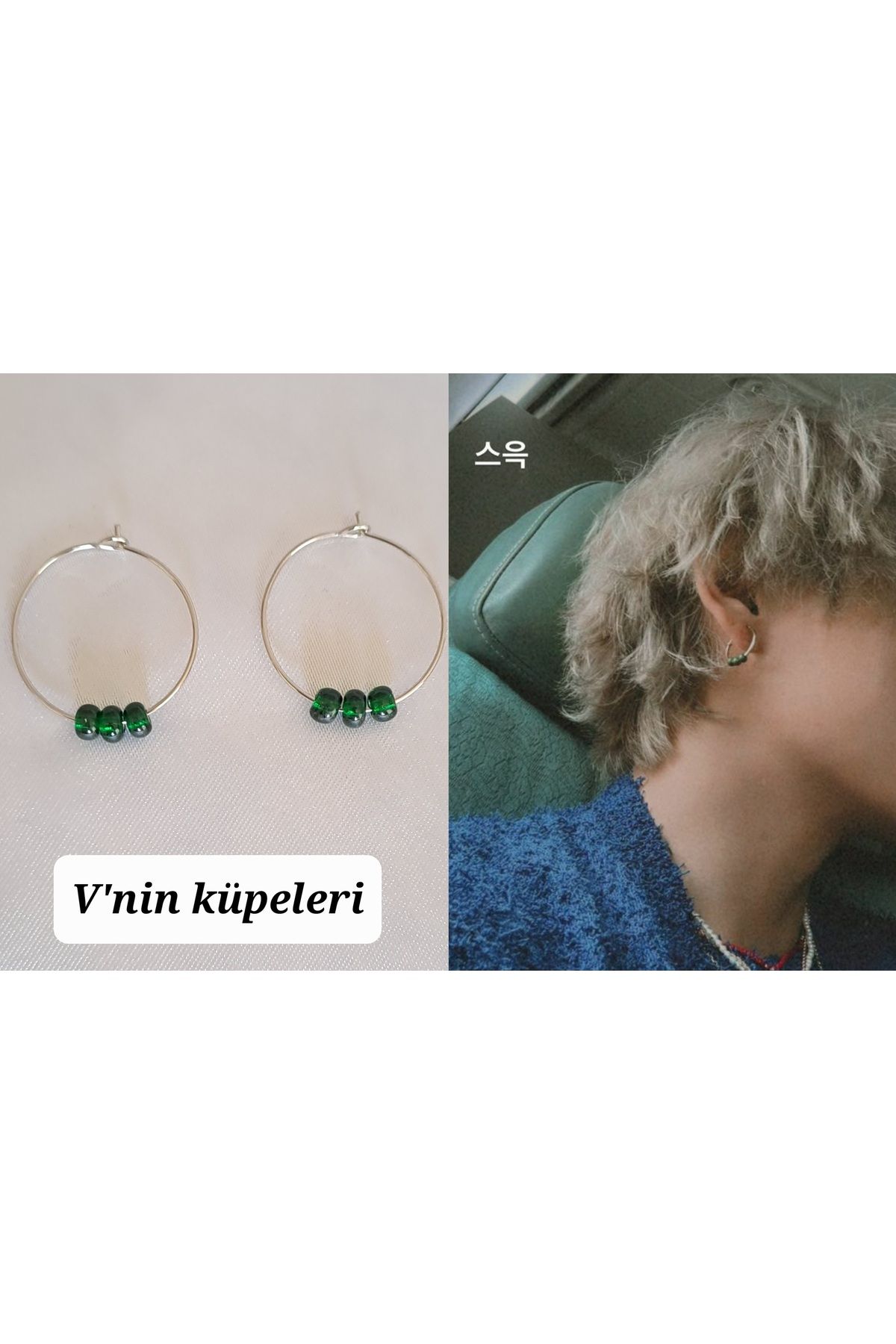 Bts v earrings store
