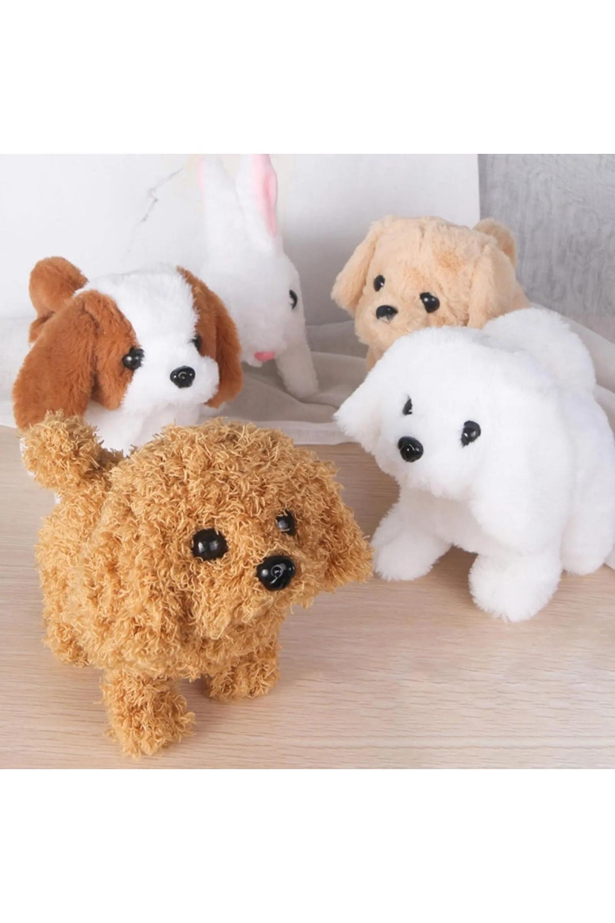 YILDIRIM OYUNCAK Sesli Hareketli Sevimli Köpekler - 17 cm Yürüyen Hareketli Köpek