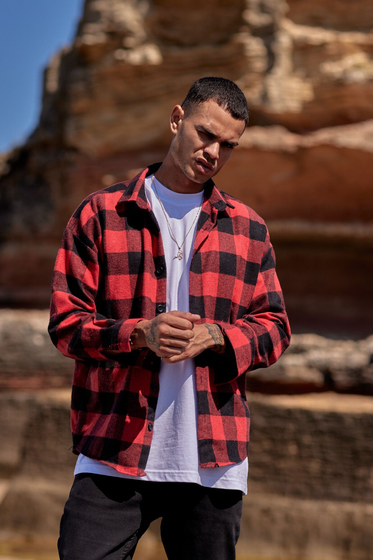 Chicoutimi Red Plaid Quilted Flannel Shirt