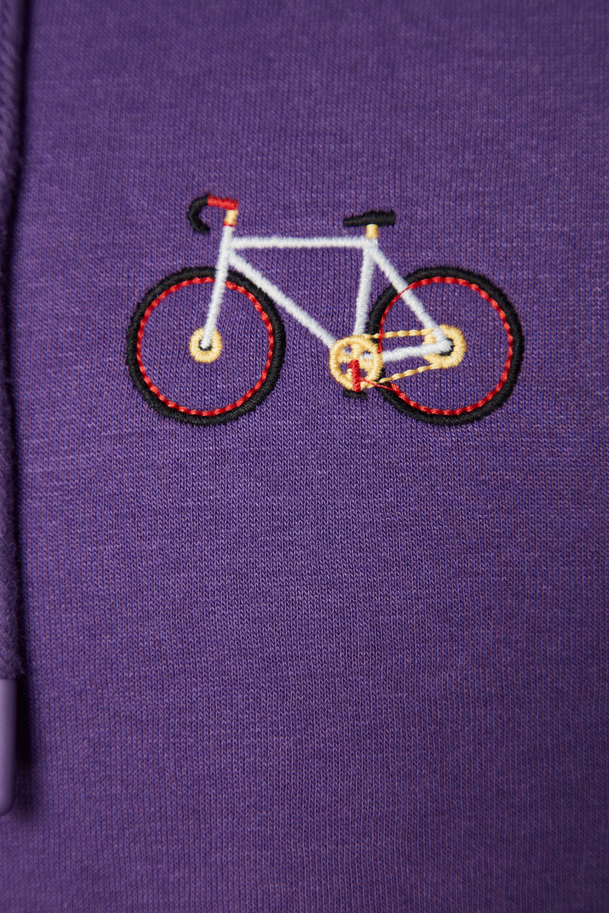  Trendyolmilla Man Mor Regular/Normal Kesim Minimal Nak??l? ?çi Polar/S?cak Tutan Pamuk Sweatshirt