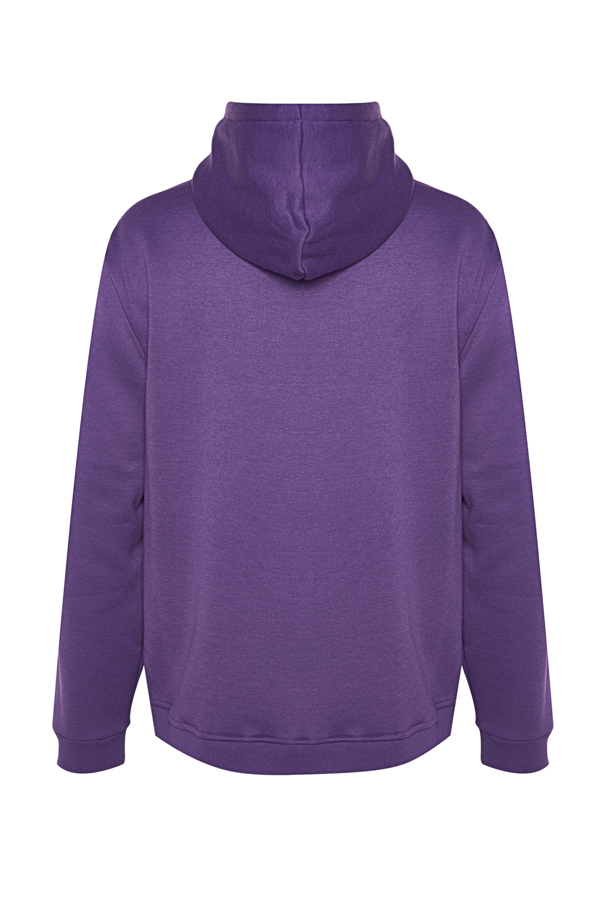  Trendyolmilla Man Mor Regular/Normal Kesim Minimal Nak??l? ?çi Polar/S?cak Tutan Pamuk Sweatshirt