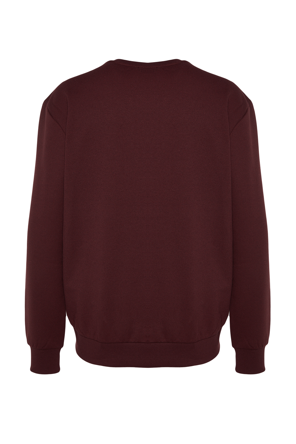 Trendyol Collection Sweatshirt - Burgundy - Regular fit - Trendyol