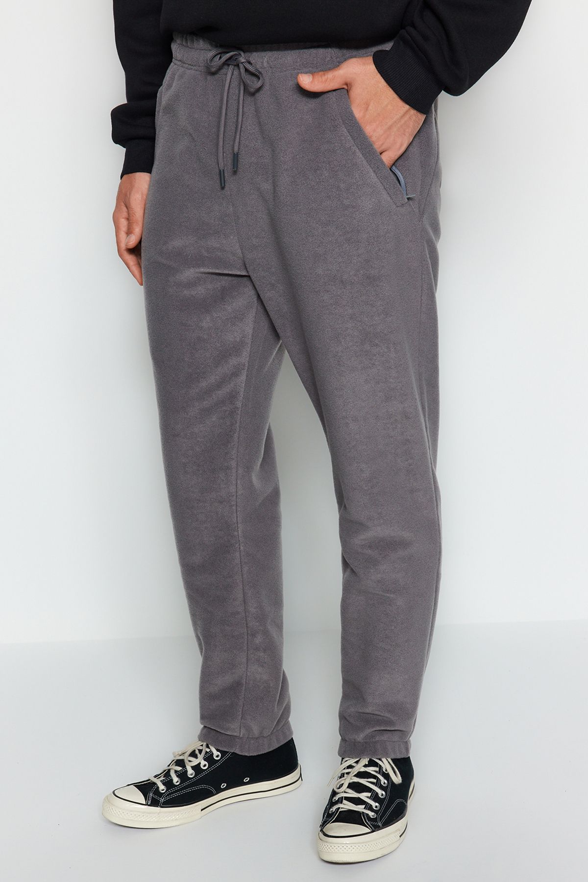 Mens zipper leg sweatpants on sale