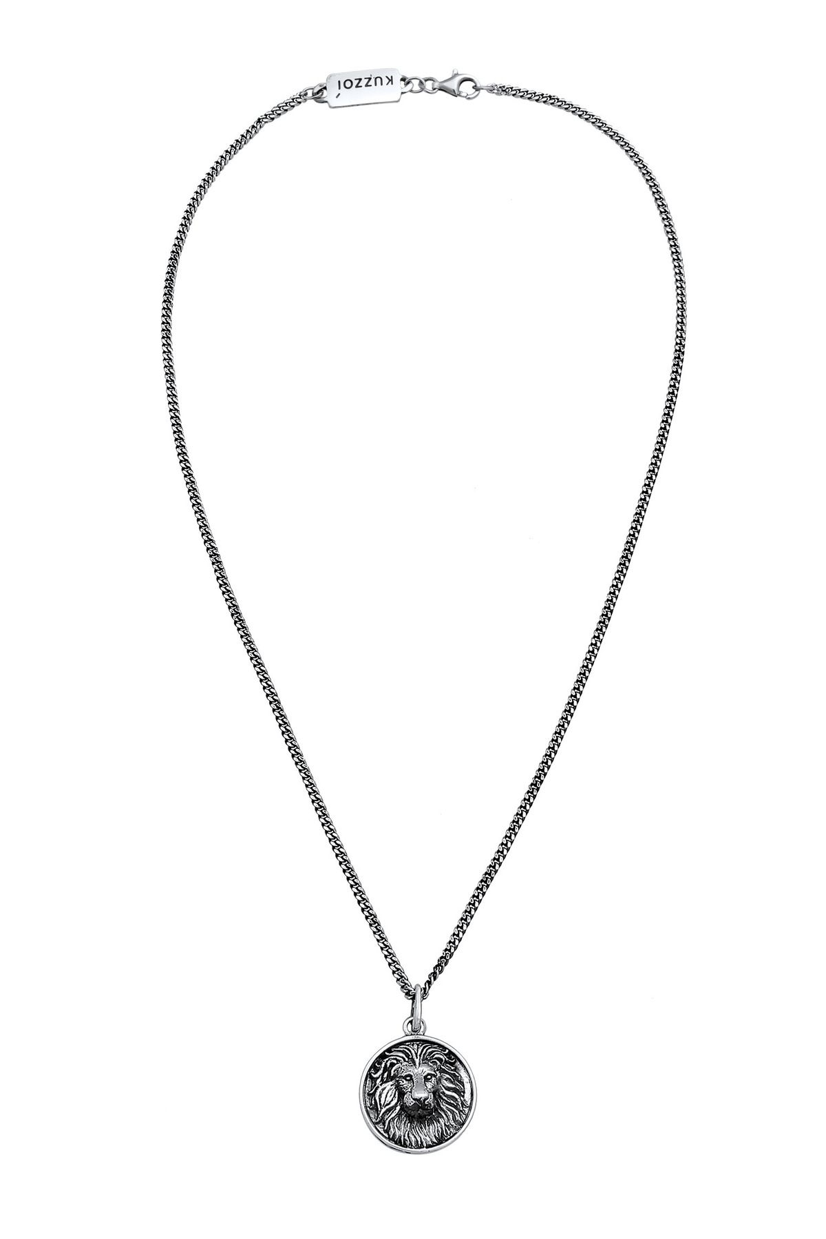 Halskette Trendyol - Löwe KUZZOI 925 Herren Sternzeichen Massiv Silber