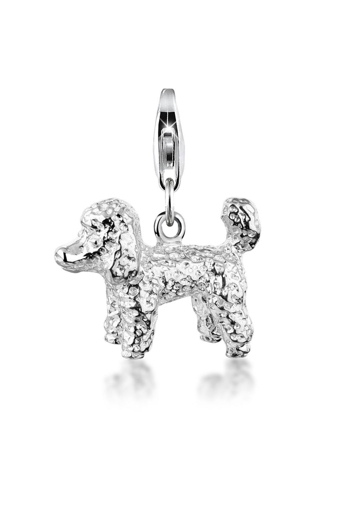 Nenalina-Charm Pudel Hund Anhänger 925 Ayar Gümüş 1