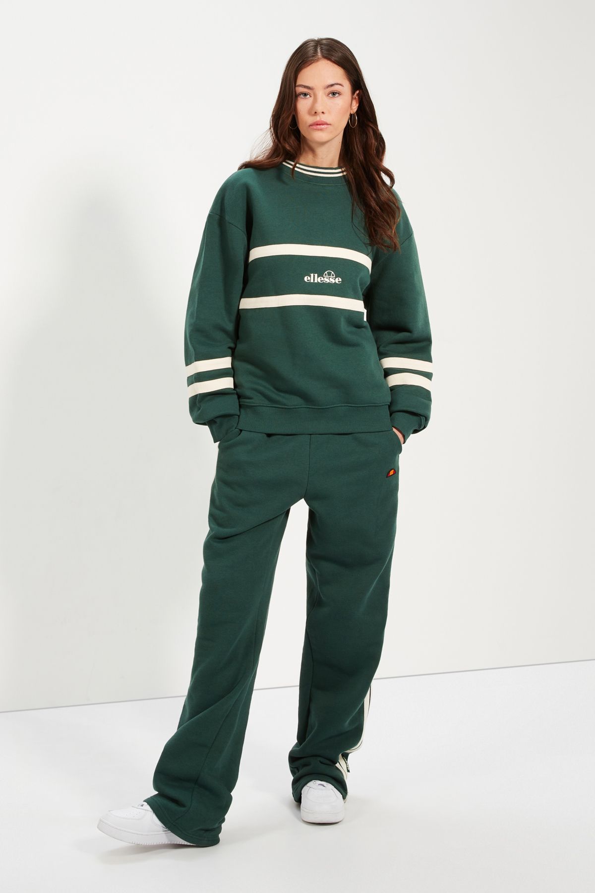 Green ellesse outlet tracksuit