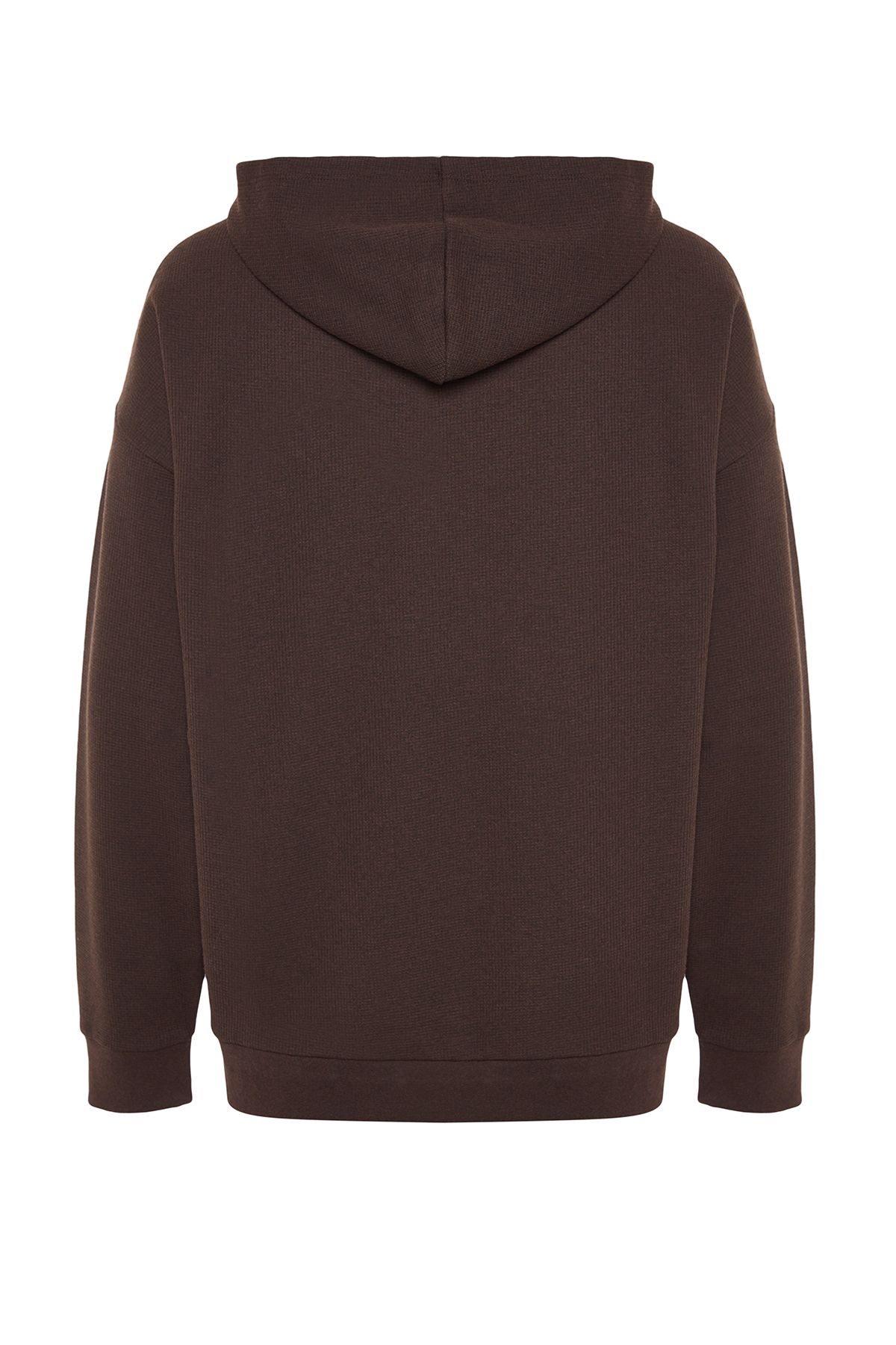 Trendyol Collection Brown Men s Oversize Wide Cut Hooded Animal