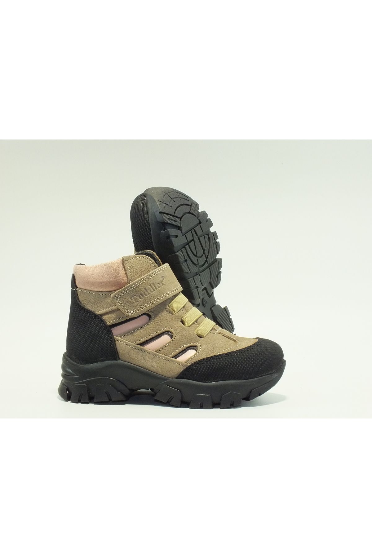 Toddler-Single Velcro Elastic Genuine Leather Boots 3