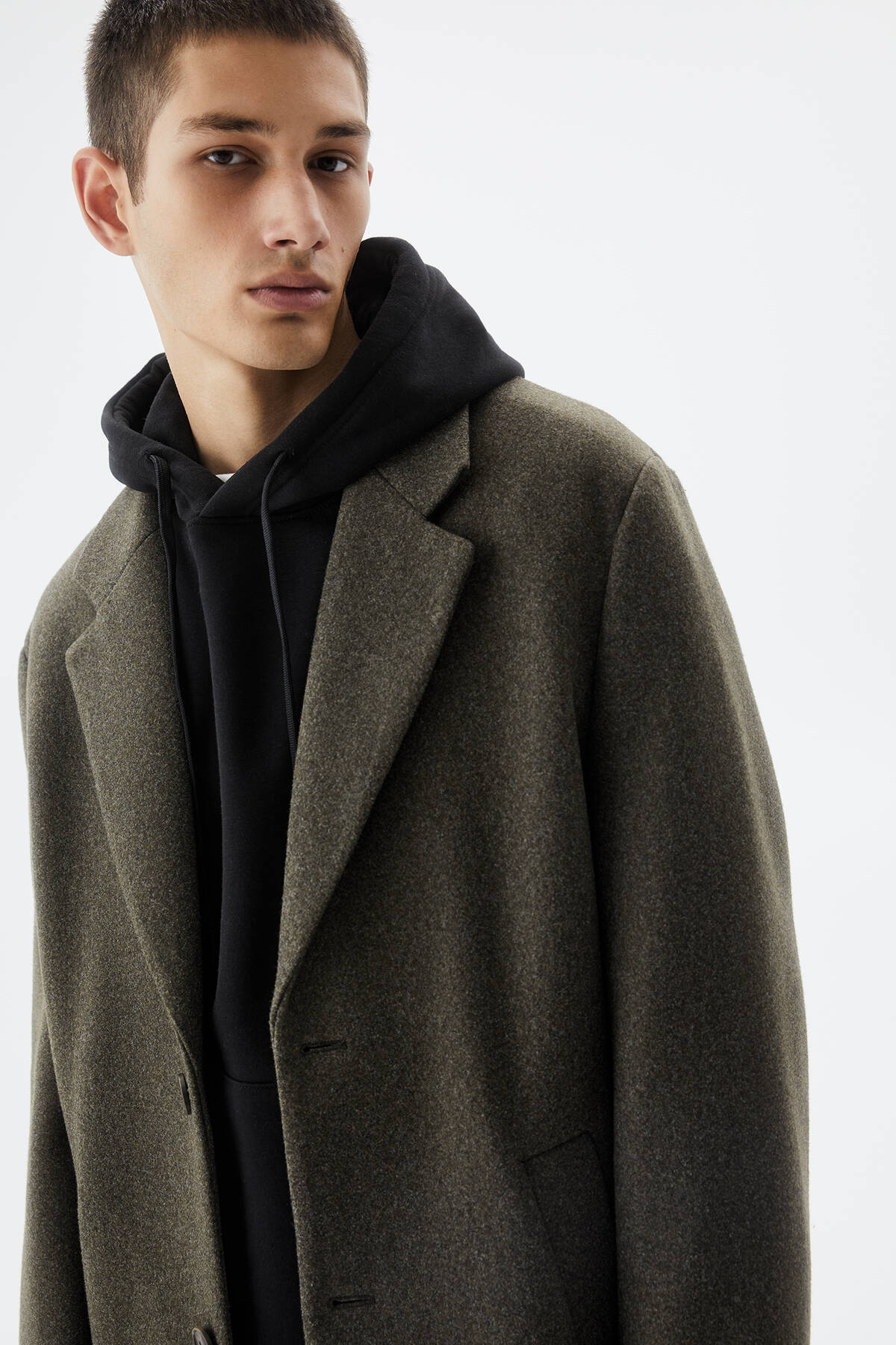 Pull & Bear Kruvaze kaşe kaban Fiyatı, Yorumları Trendyol