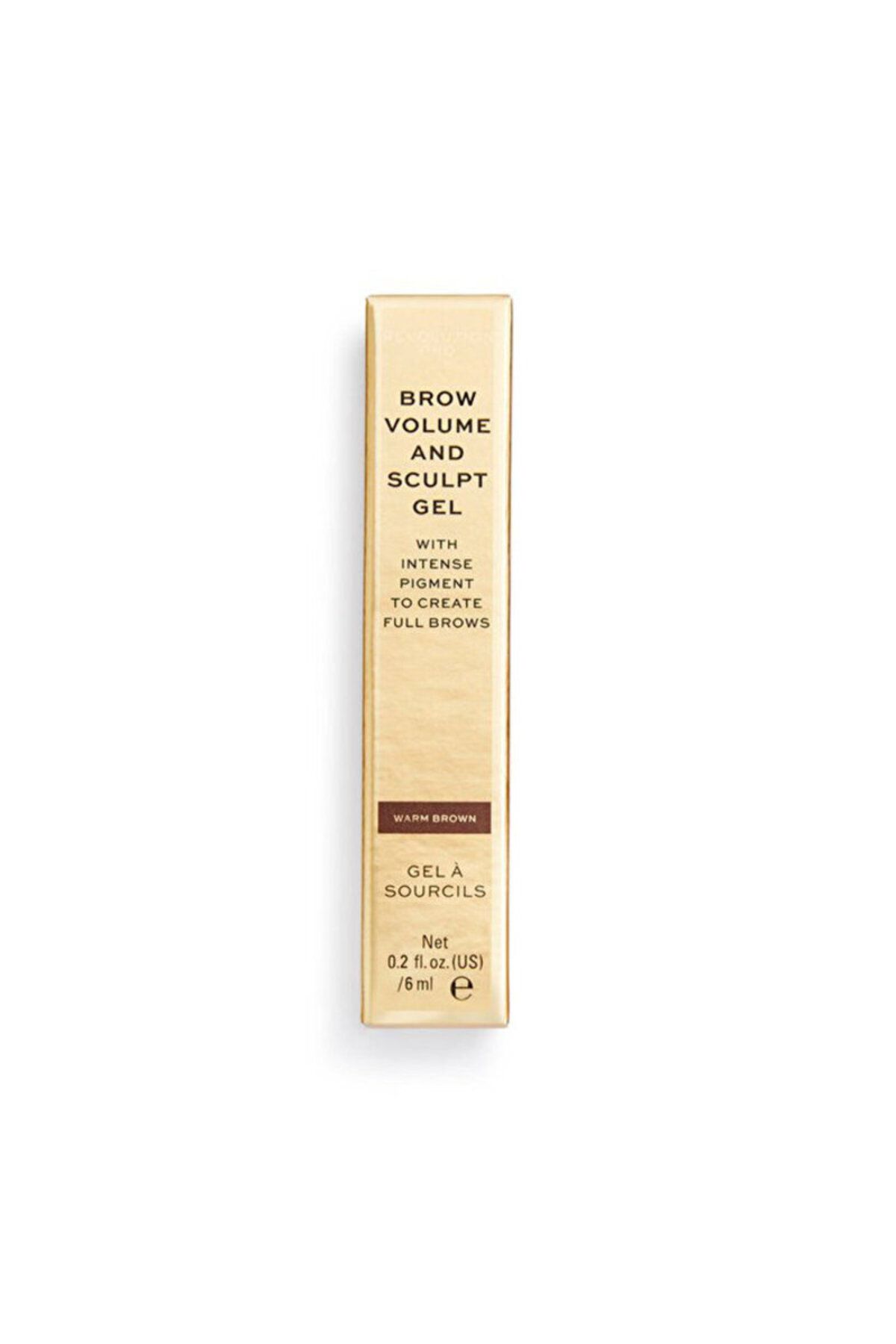رنگ ابرو KAS GELI VOL & SCULP BROWN 6ML Revolution Pro