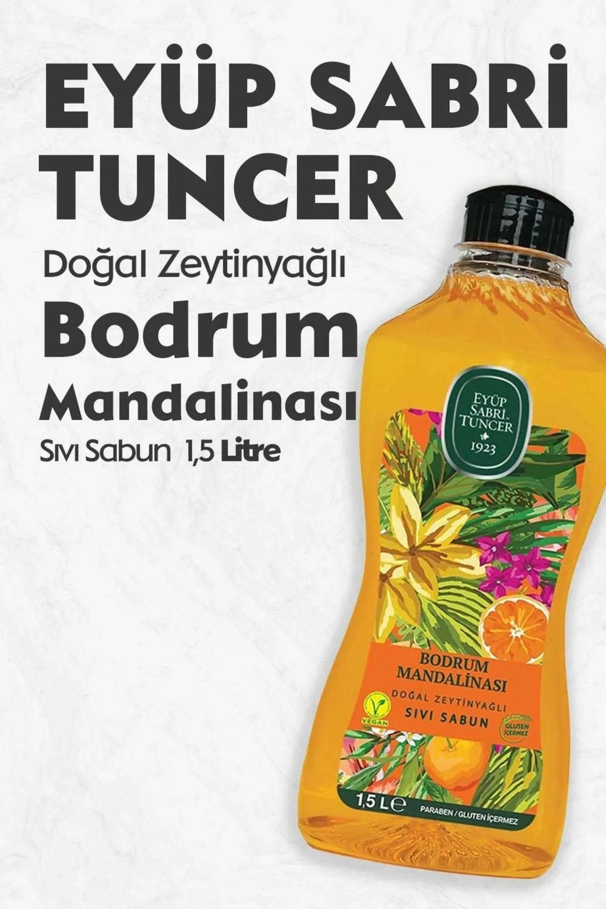 صابون مایع روغن زیتون طبیعی نارنگی بدروم + گیلاس ژاپنی + اقیانوس 1.5 لیتر Eyüp Sabri Tuncer