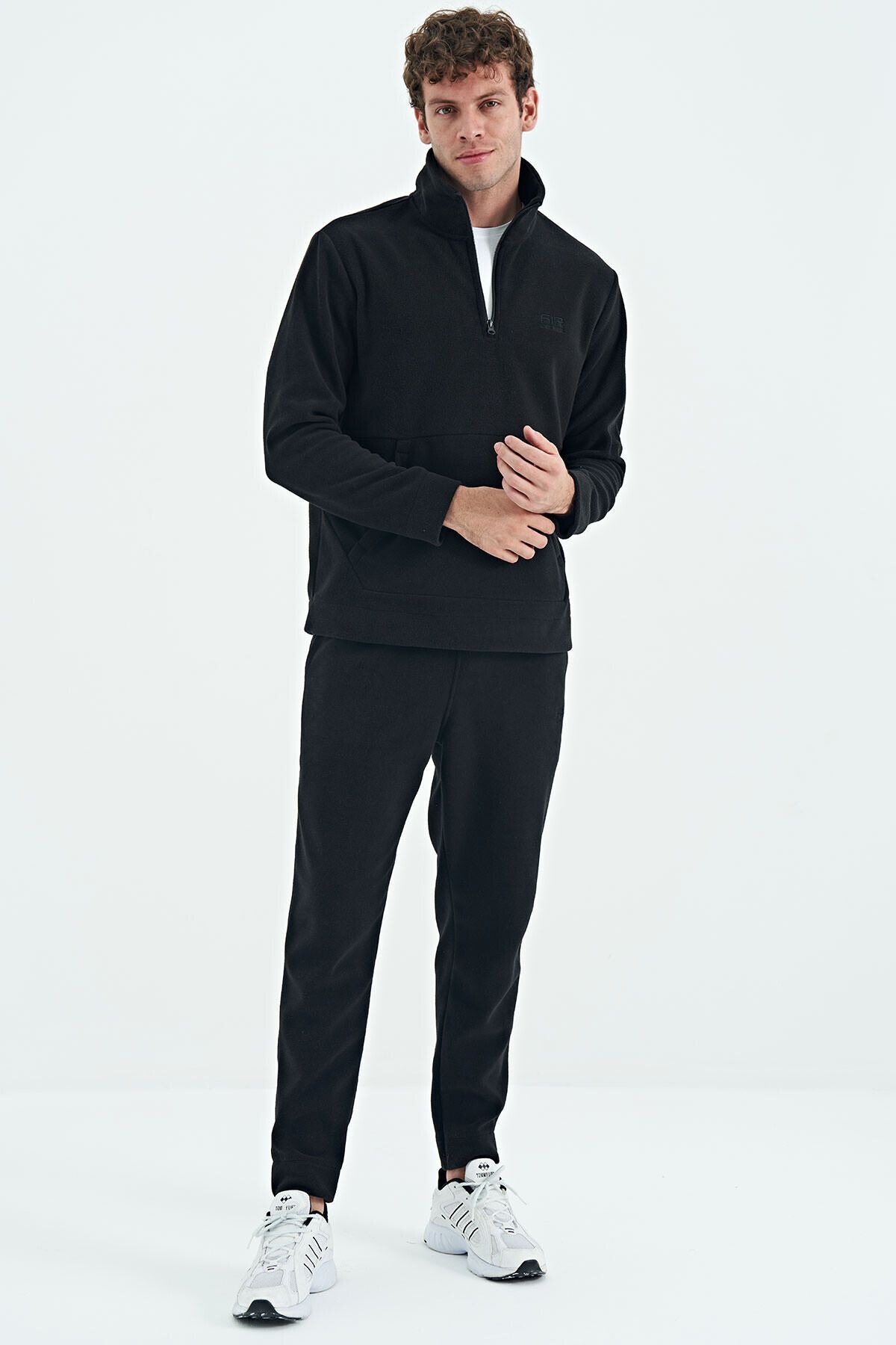 Black shop tracksuit men