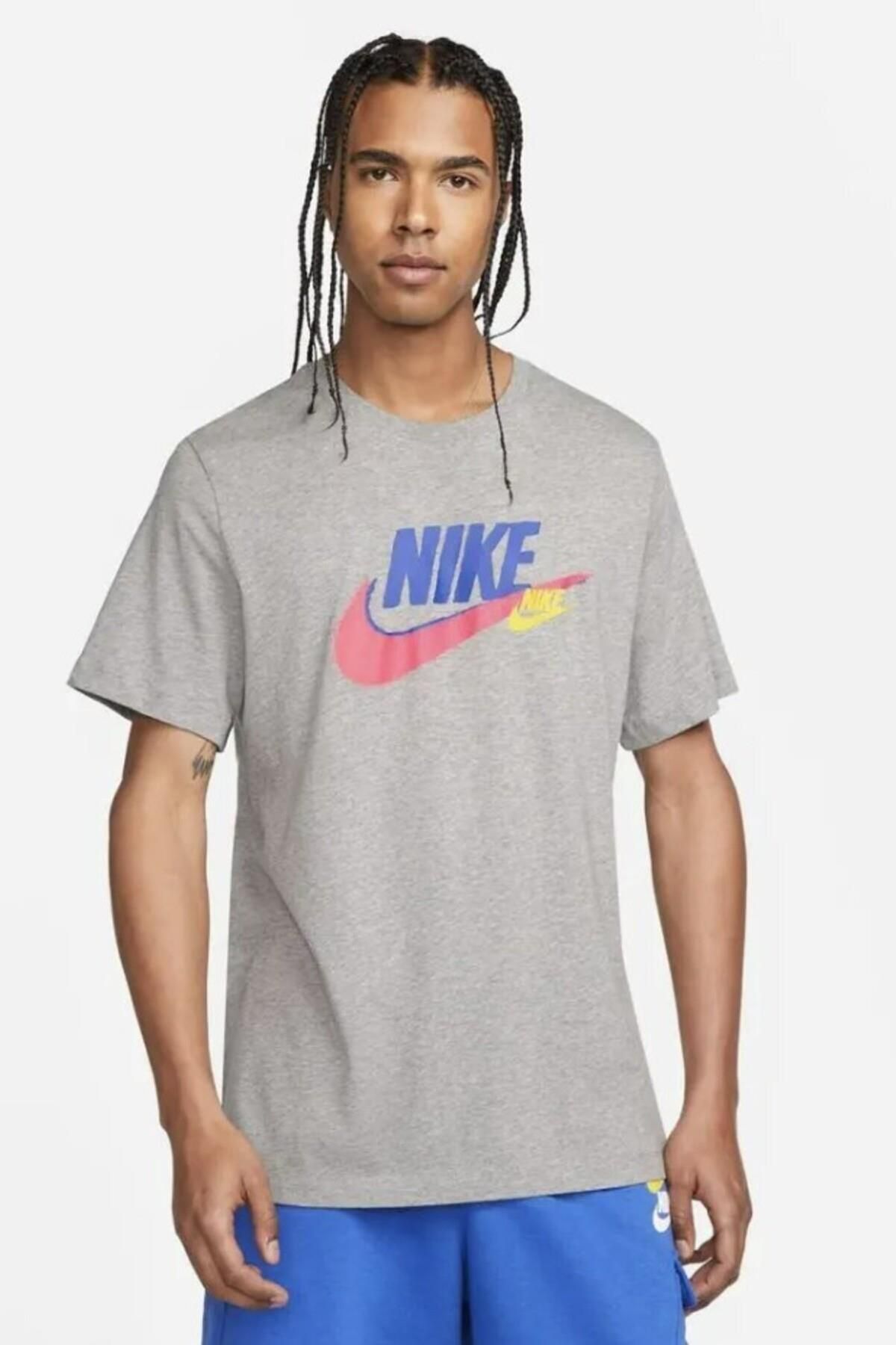Nike Sports T Shirt Gray Regular fit Trendyol