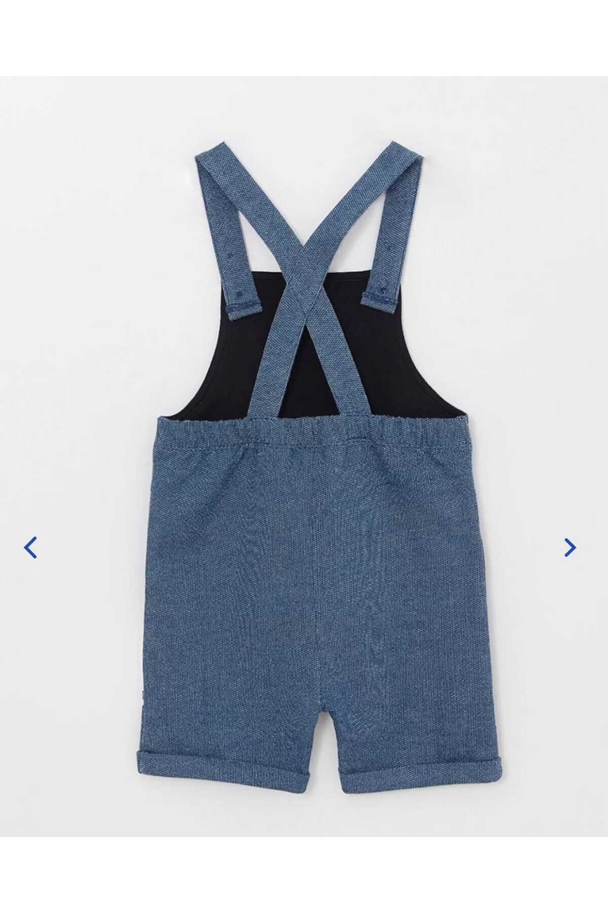OliveYouMom Askılı Bugs Bunny Baskılı Unisex Bebek/çocuk Salopet fotoğrafı 2 (önizleme)