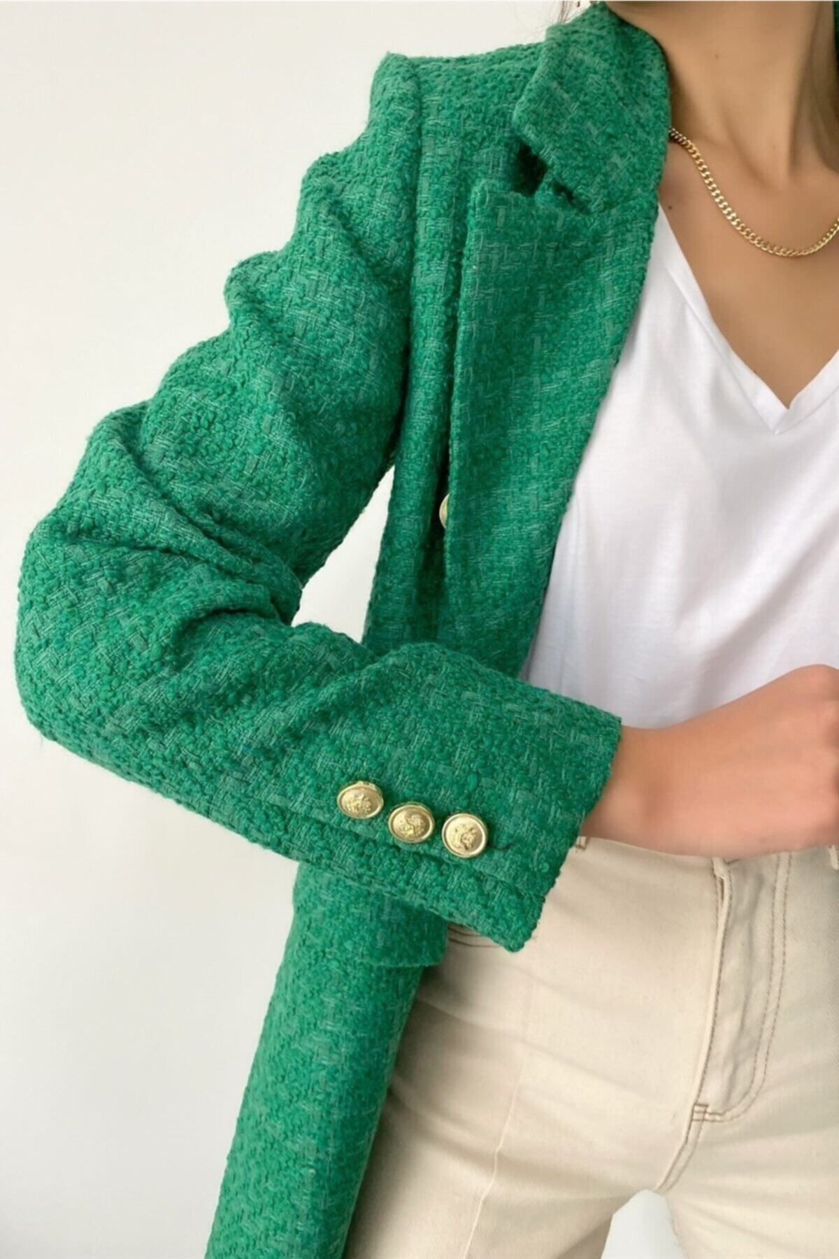 Tweed blazer shop womens zara