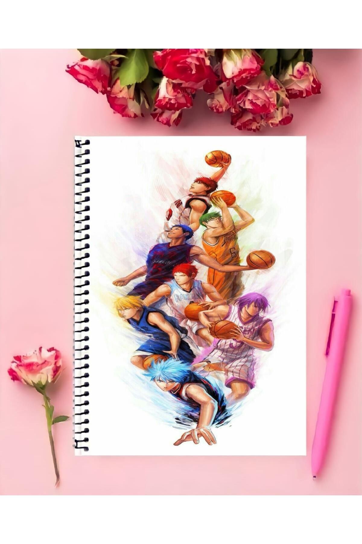 ROLLAS STORE-Kuroko No Basket Anime Ring Notebook - A4 Size Medium Size 2