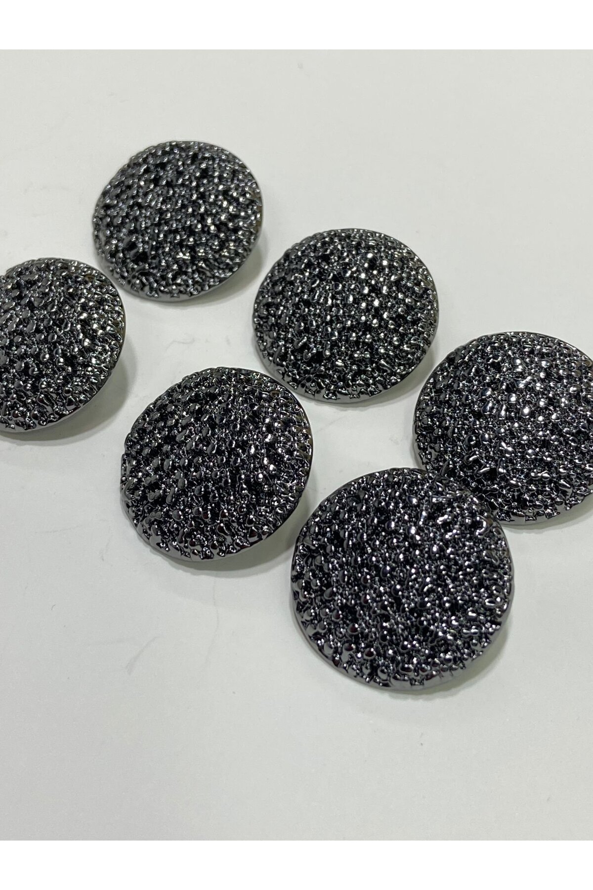 Jacket Cape button / design button / specially coated button / Anthracite 6-piece set 2,2 Cm