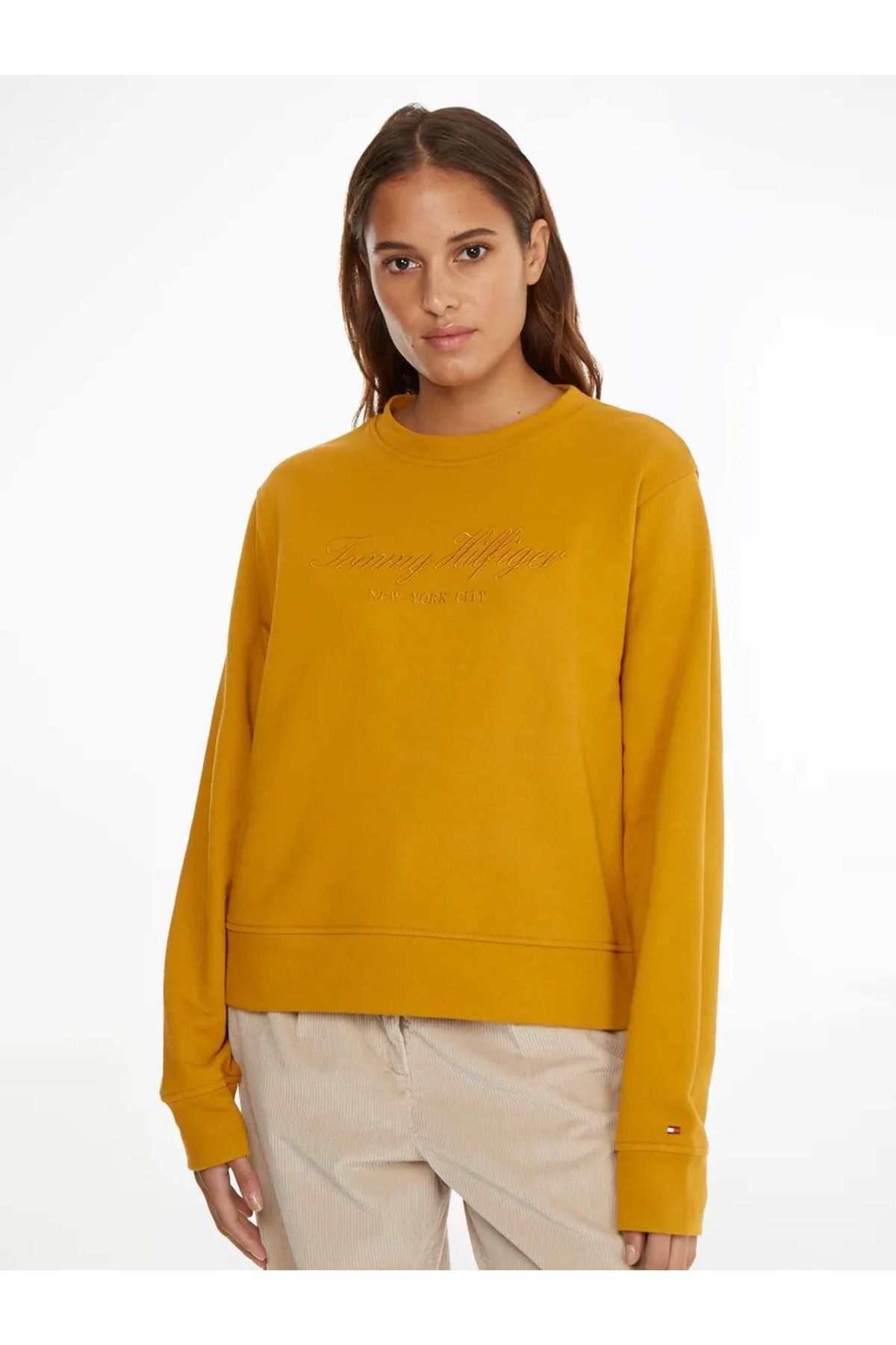 Tommy hilfiger online sweatshirt yellow