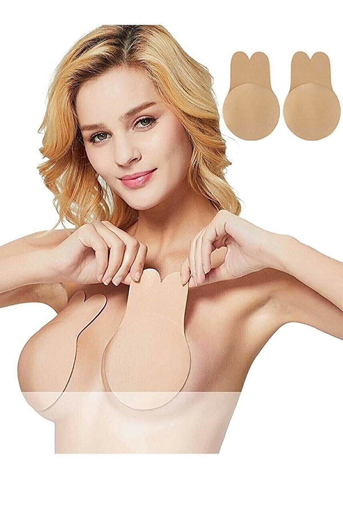 Canderel Women's Skin Color Breast Lifting Nipple Hiding Breast Lifting Bra  Adhesive Strapless - Trendyol