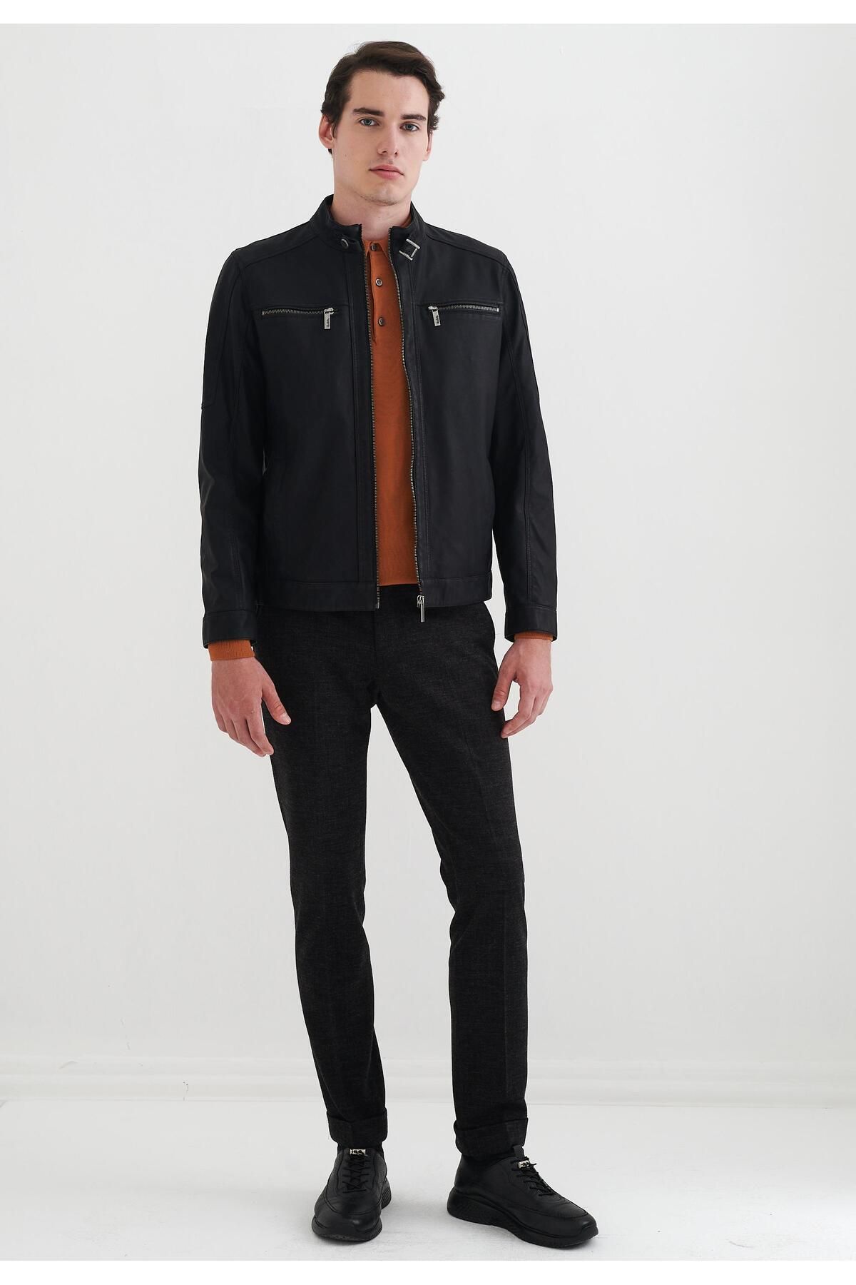 Pierre cardin store leather jacket