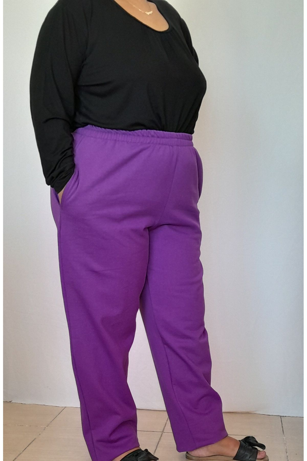 Mertcan Butik-3-thread Raster Winter Sweatpants with Elastic Waist 4
