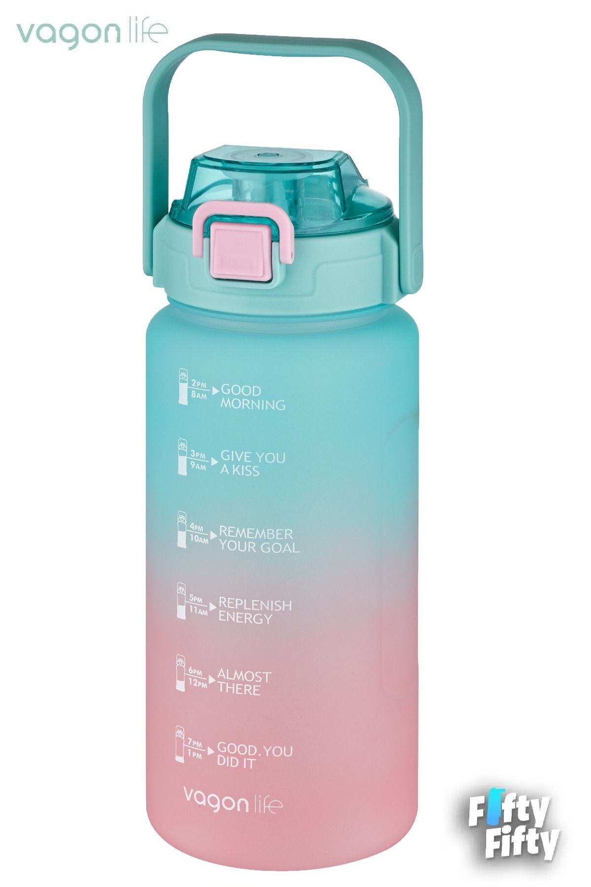 قمقمه کمپ سبز 1500 میل رنگهای تحقق یافته Pipetou Piper Free Double Color Softtouch Matura Matara Vagonlife