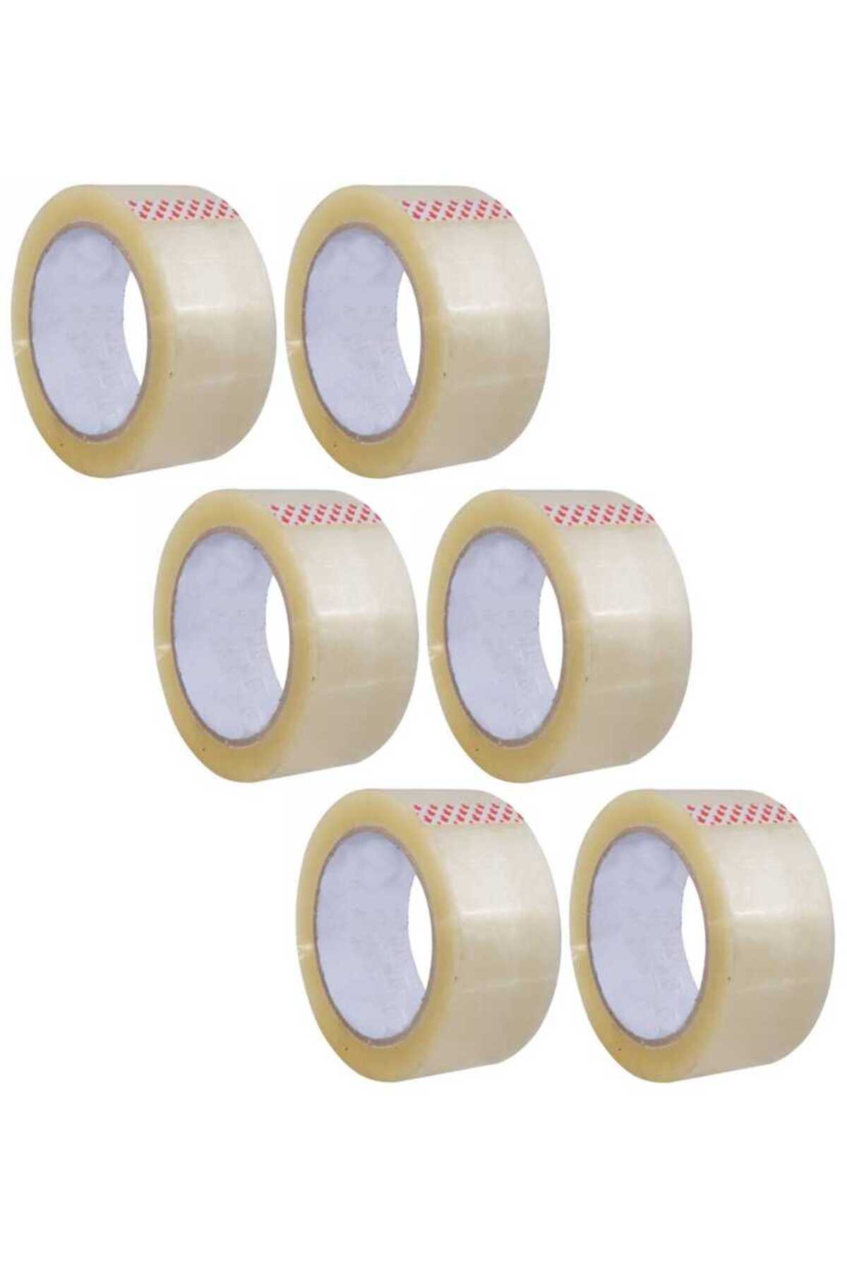 6 Pieces 45x40mt Duct Tape Transportation Transport Parcel Bag Sealing Tape Packaging Stretch Tape