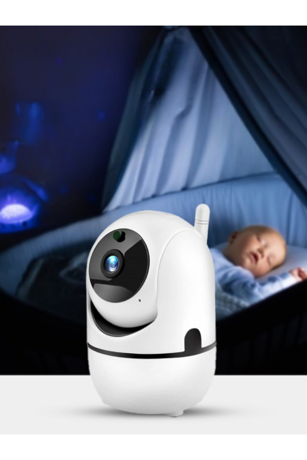 nextbuy Mini Akıllı Kamera 360° Wifi Bebek Video Gözetim 2 Yönlü Ses Aktarım Gece Görüşlü Güvenlik Sistemi fotoğrafı 5 (önizleme)