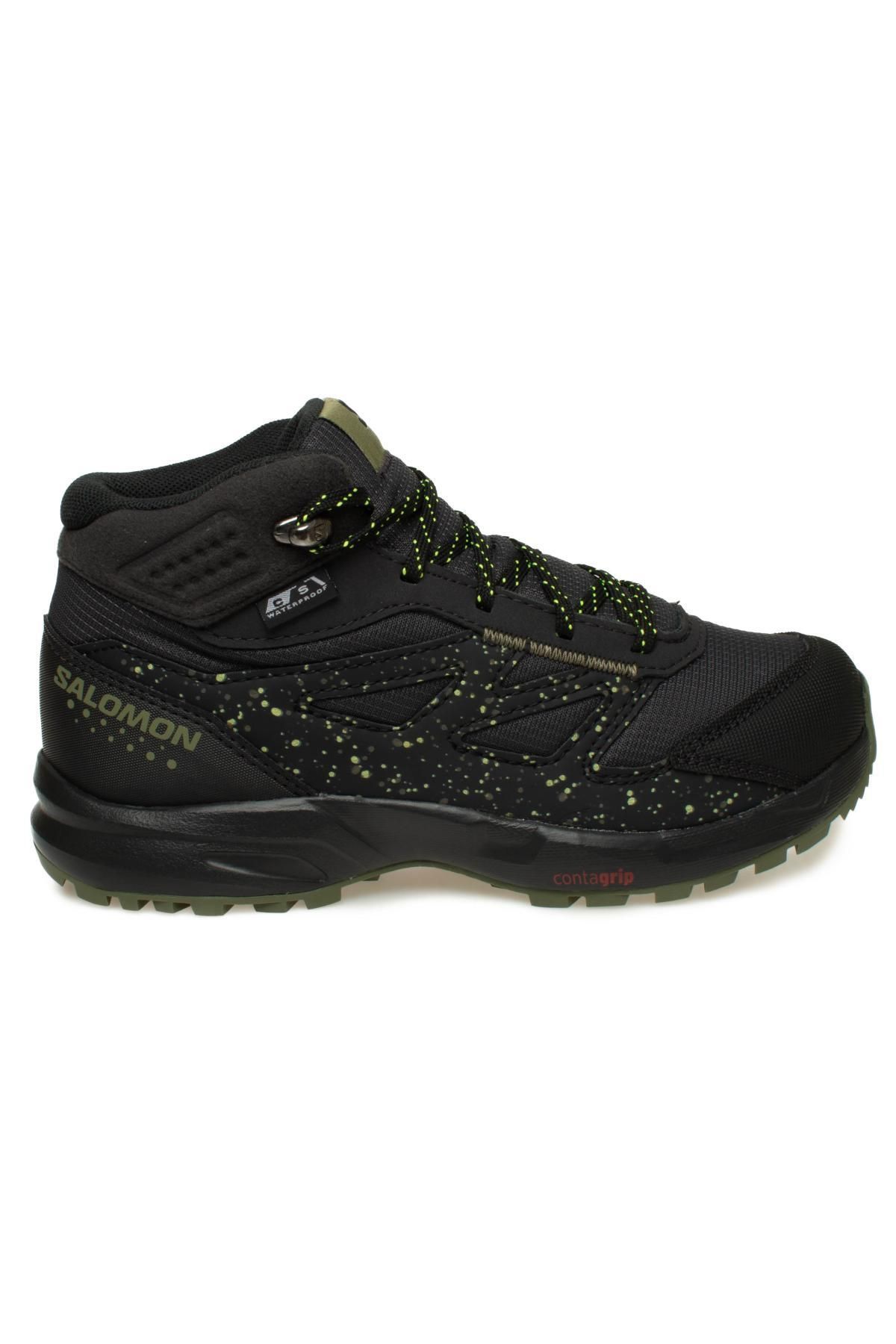 472835 Outway Mid Cswp Junior Black Kids Shoes Salomon