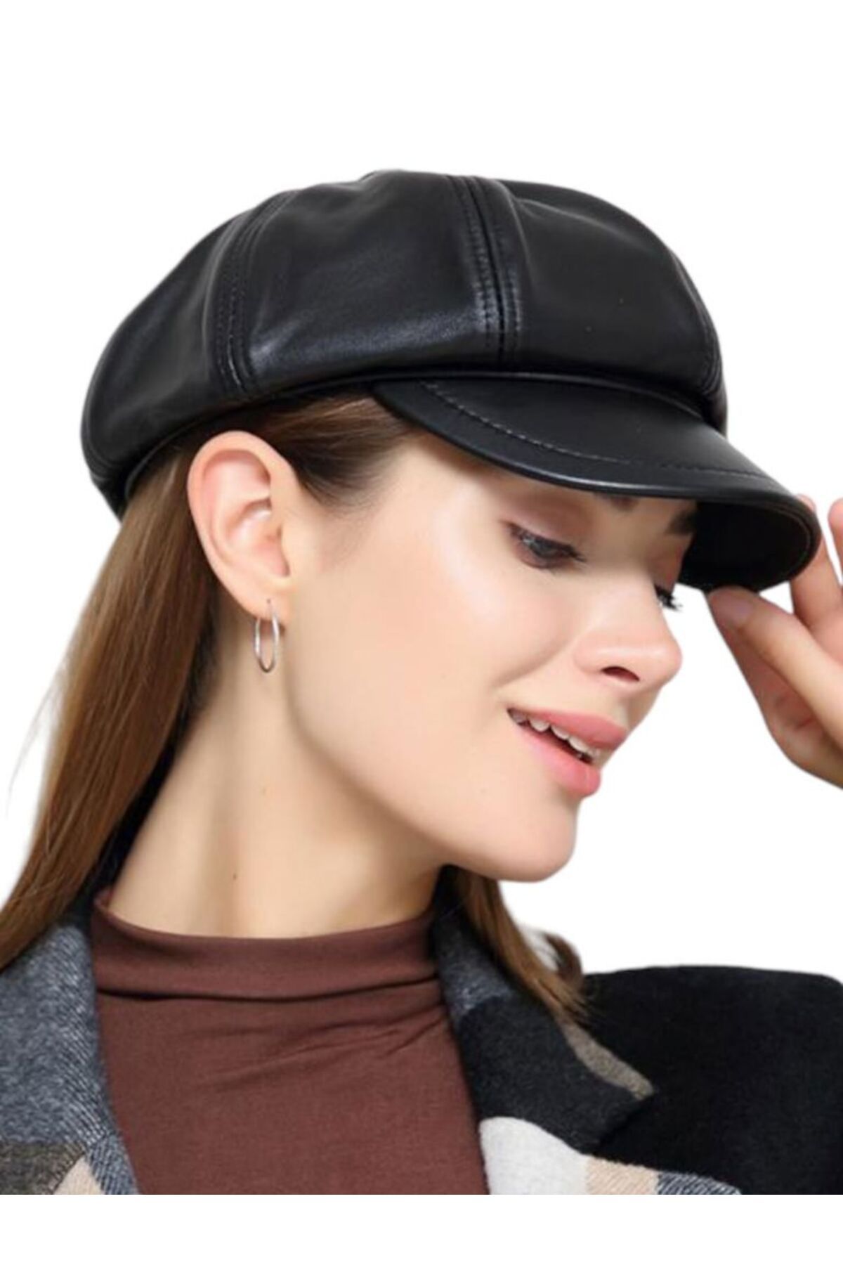 Vegan leather cap hotsell