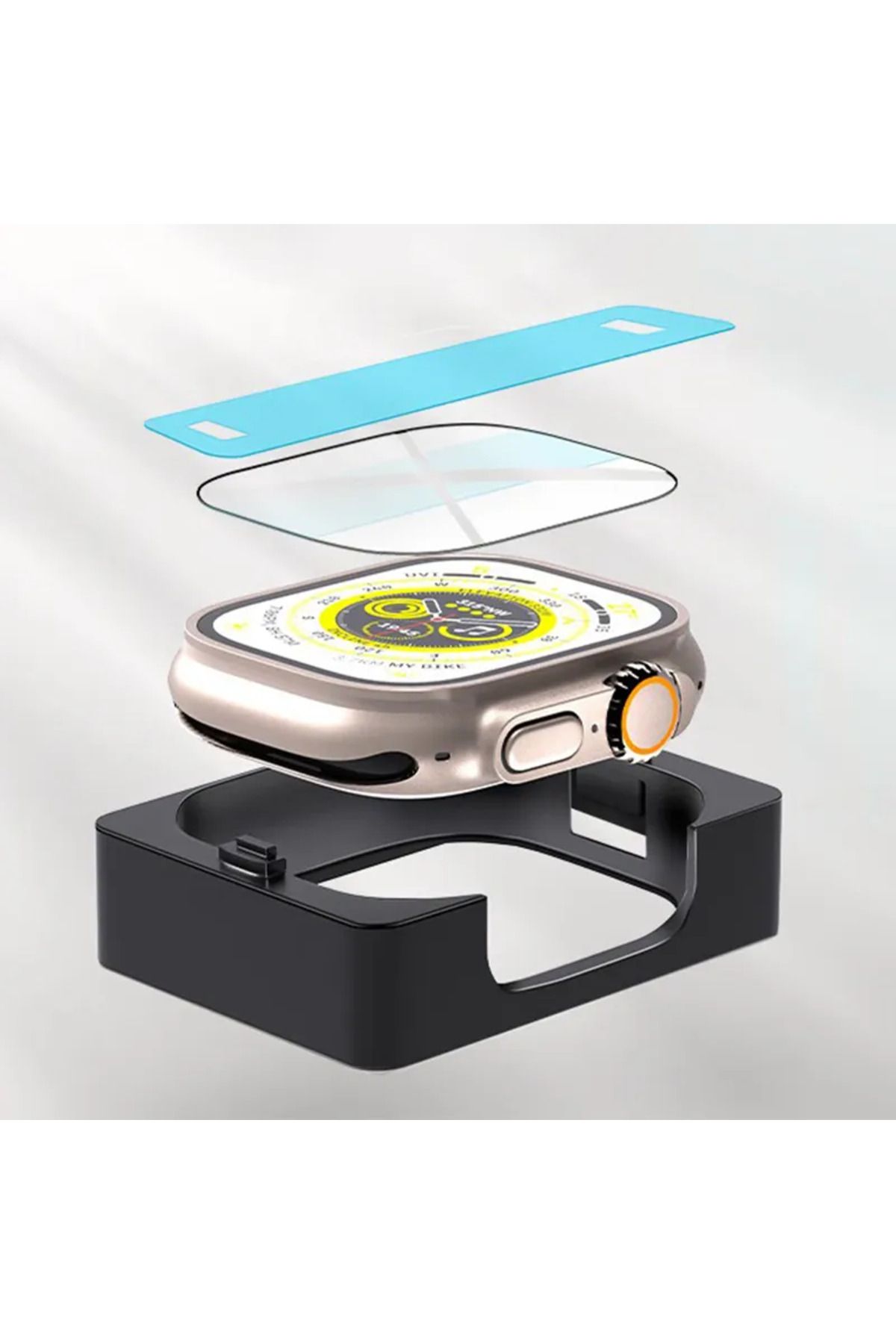 Miscase-Easy Installation Fully Covering Screen Protector with Automatic Alignment Compatible with Apple Watch 40mm 3