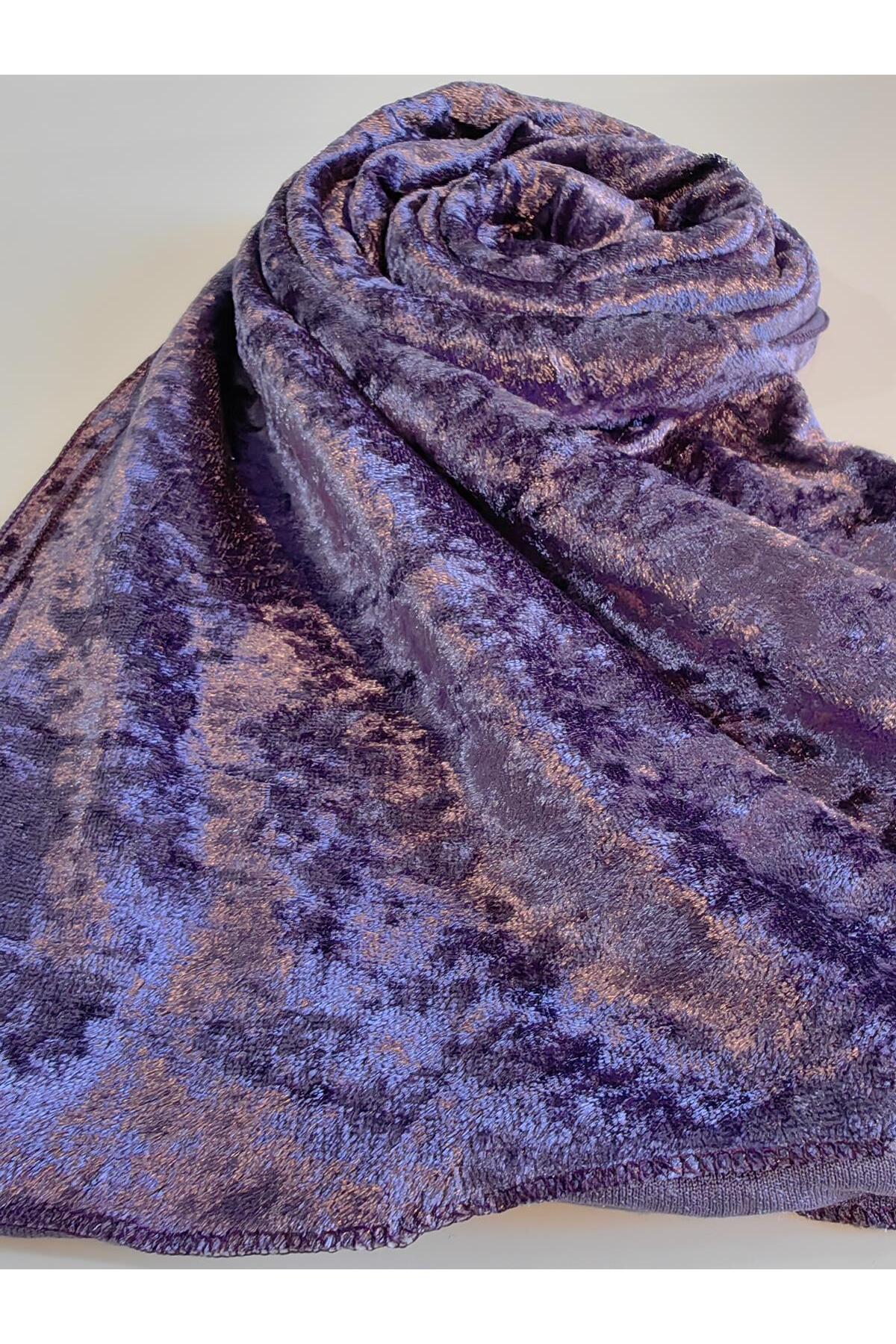 شال زنانه بنفش آرمینه | ASYARMÖRMEŞAL1 اورجینال - تصویر 2