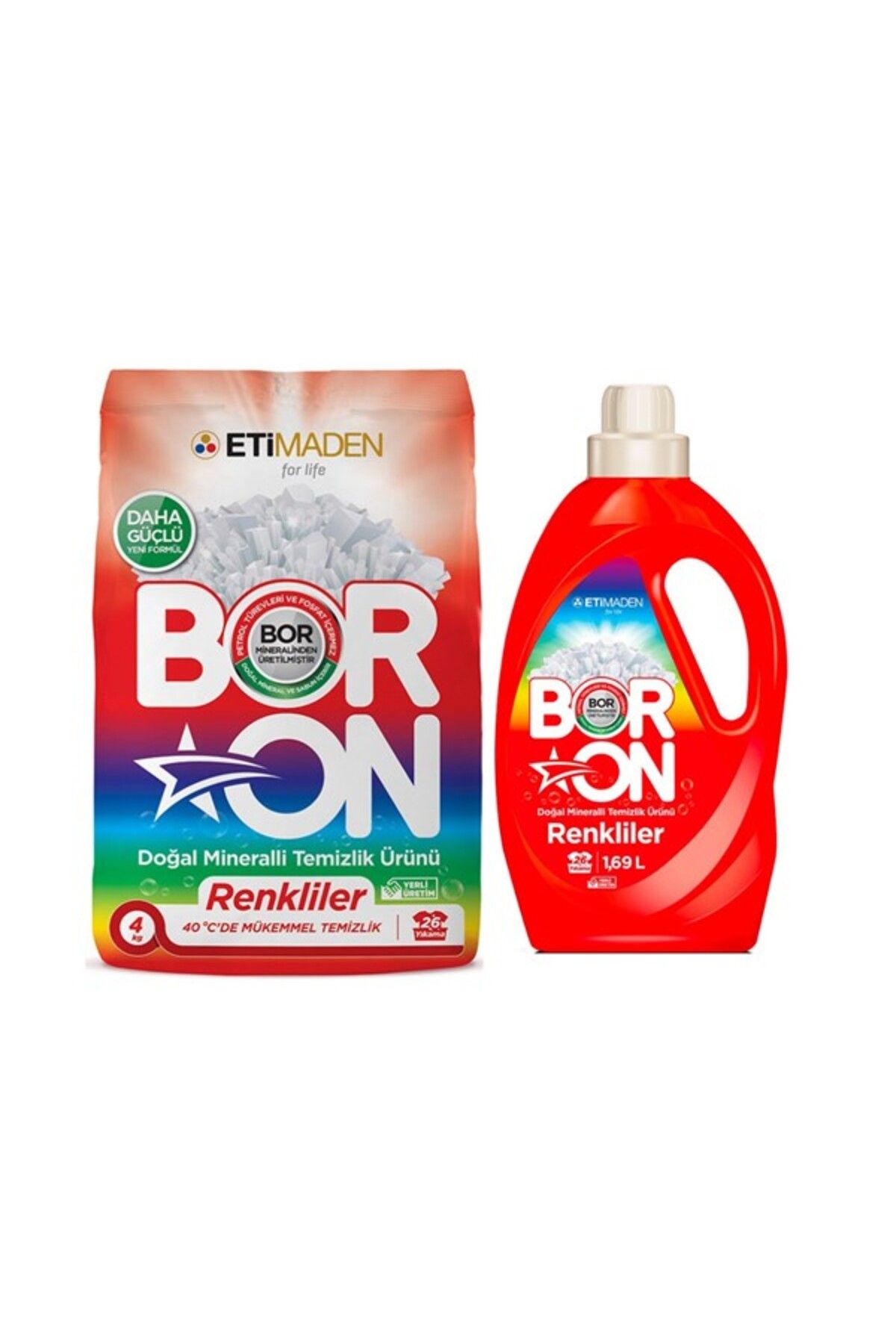 Anneburaya Boron Doğal Mineralli Toz Temizlik Ürünü Renkliler + Sıvı Temizlik Ürünü Renkliler