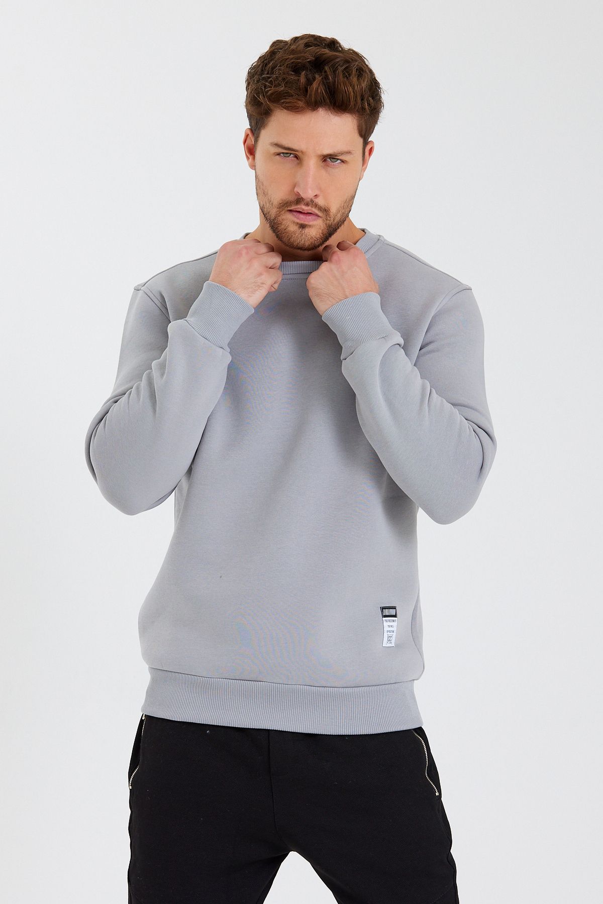 Mens muscle fit sweatshirts on sale