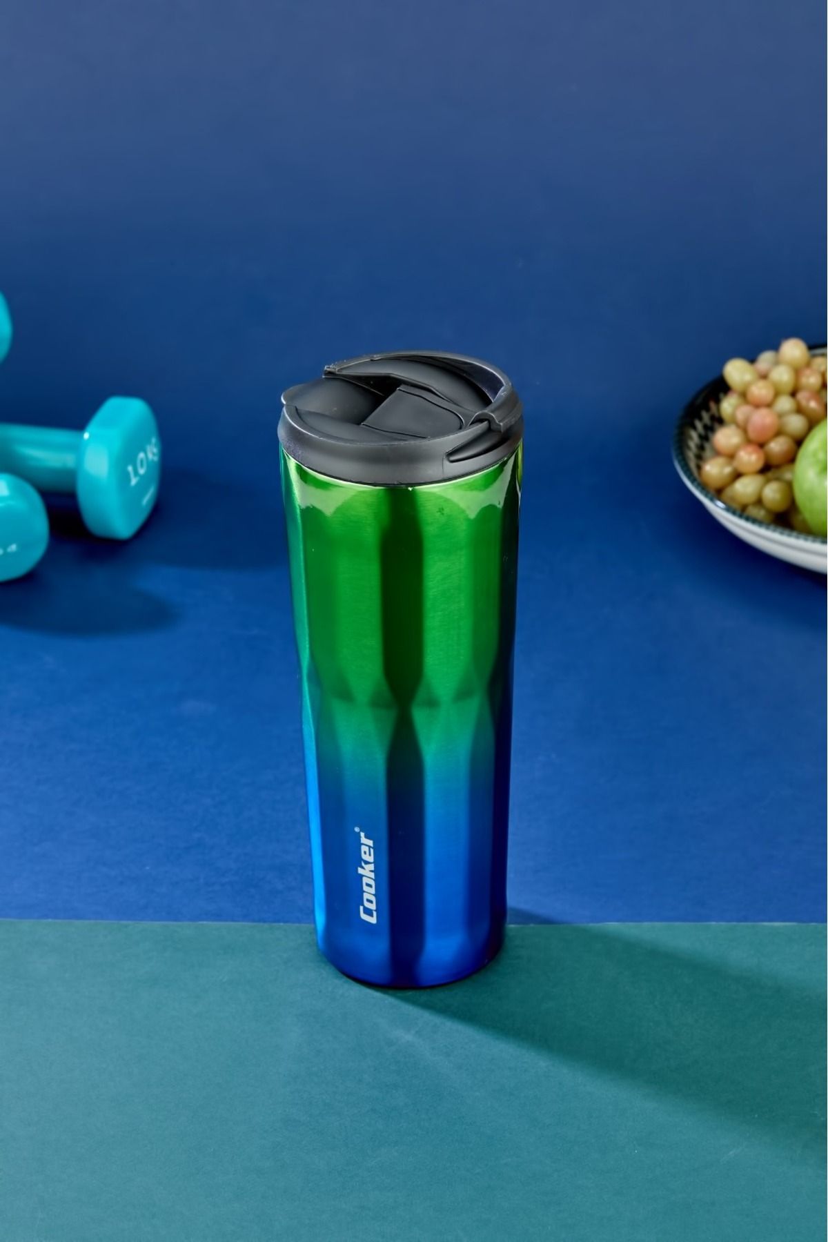 فلاسک سبز لوکس خنک جدید 0.50 میل حق بیمه دو برابر استیل ضدزنگ ترموس فاتارا ضد آب Cooker