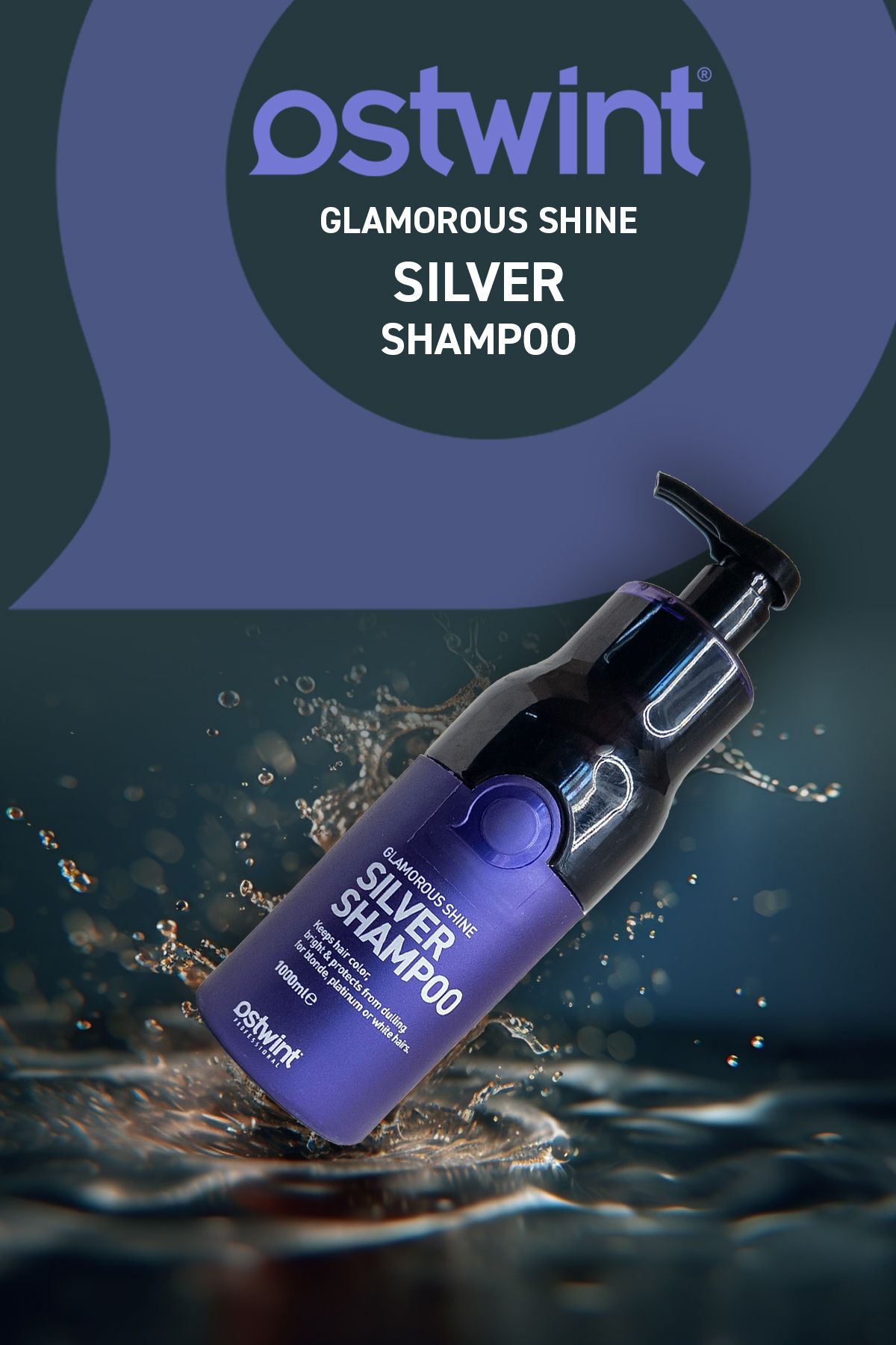 Silver Serisi Şampuan, Boyalı Saçlara Özel, Güçlendirici, Onarıcı, Yenileyici, 1000ml.