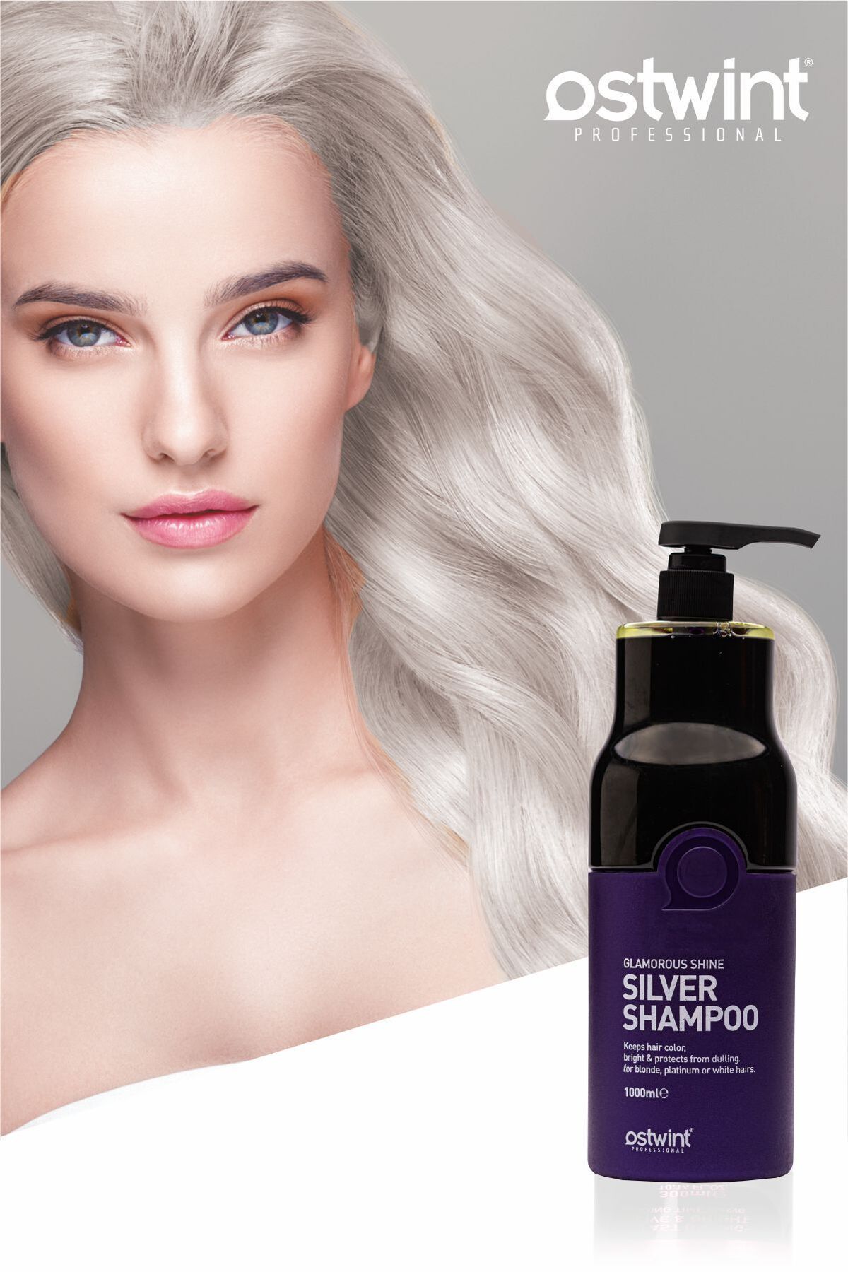 Silver Serisi Şampuan, Boyalı Saçlara Özel, Güçlendirici, Onarıcı, Yenileyici, 1000ml.