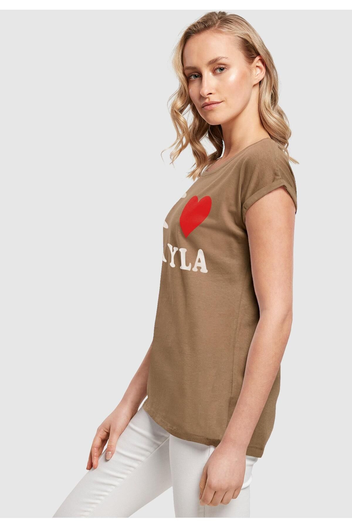 Merchcode Damen Ladies I Layla Trendyol X Love T-Shirt 