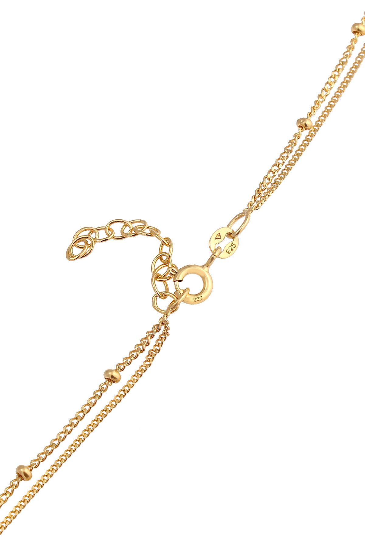ELLI-Halskette Choker Layer Look Kugelkette Rosenquarz 925 Silber 4