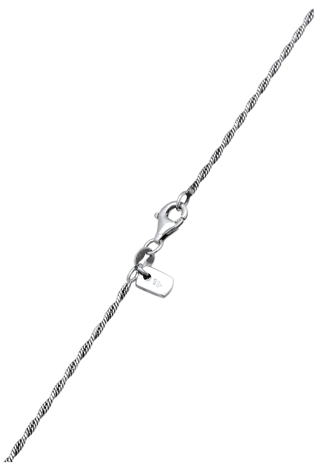 KUZZOI-Halskette Herren Münze Antik Kreuz Oxidiert 925 Silber 5